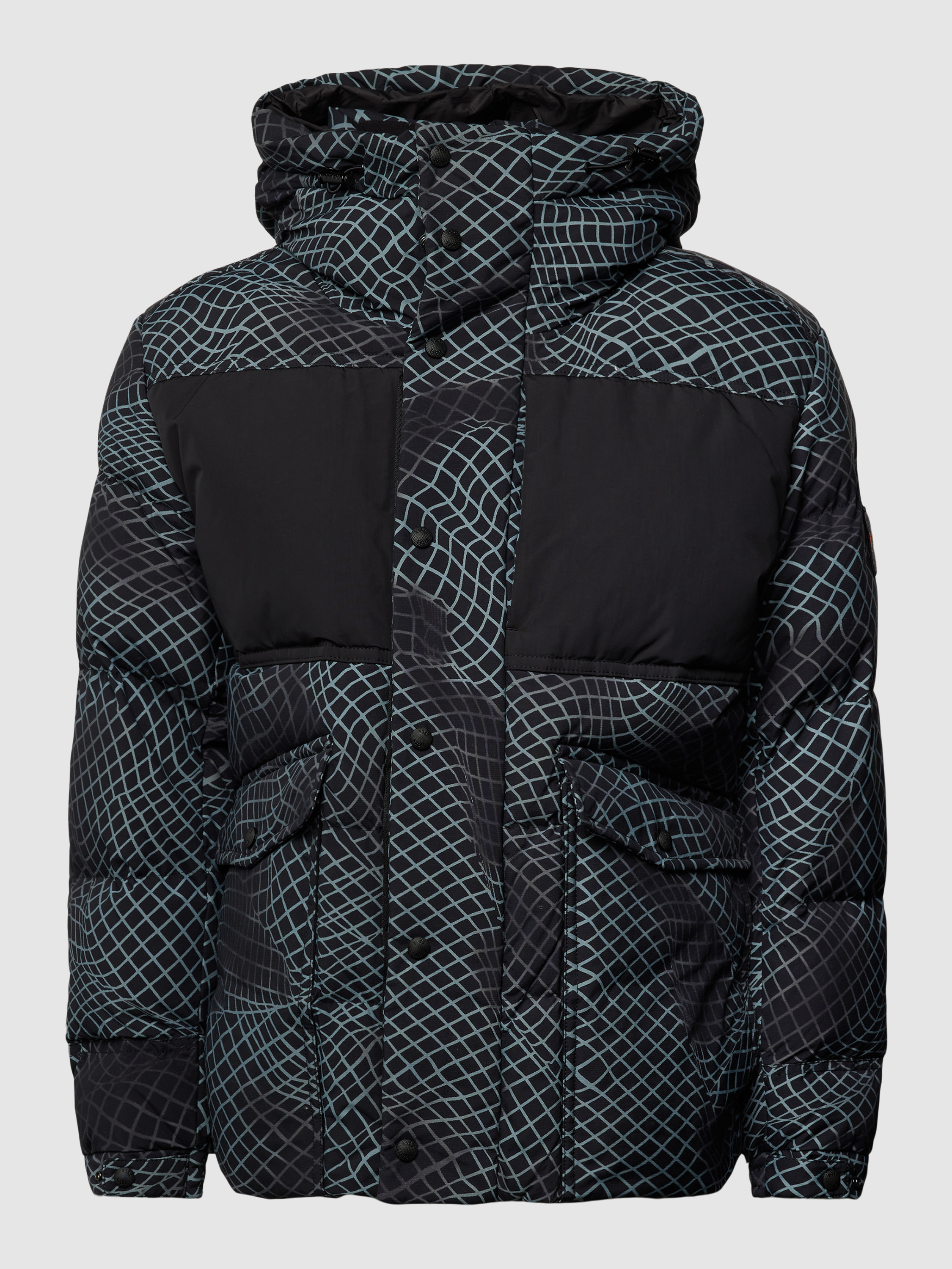 BOSS Orange Steppjacke mit Kapuze Modell 'Ogrid' (black) online kaufen