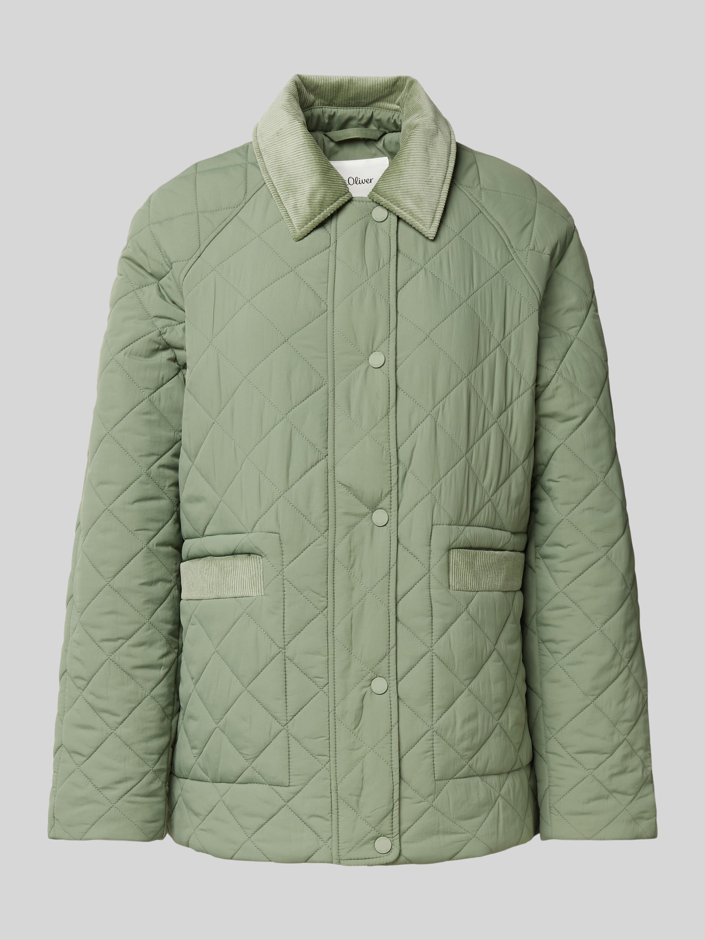 s.Oliver RED LABEL Relaxed fit gewatteerd jack met koorddetails in