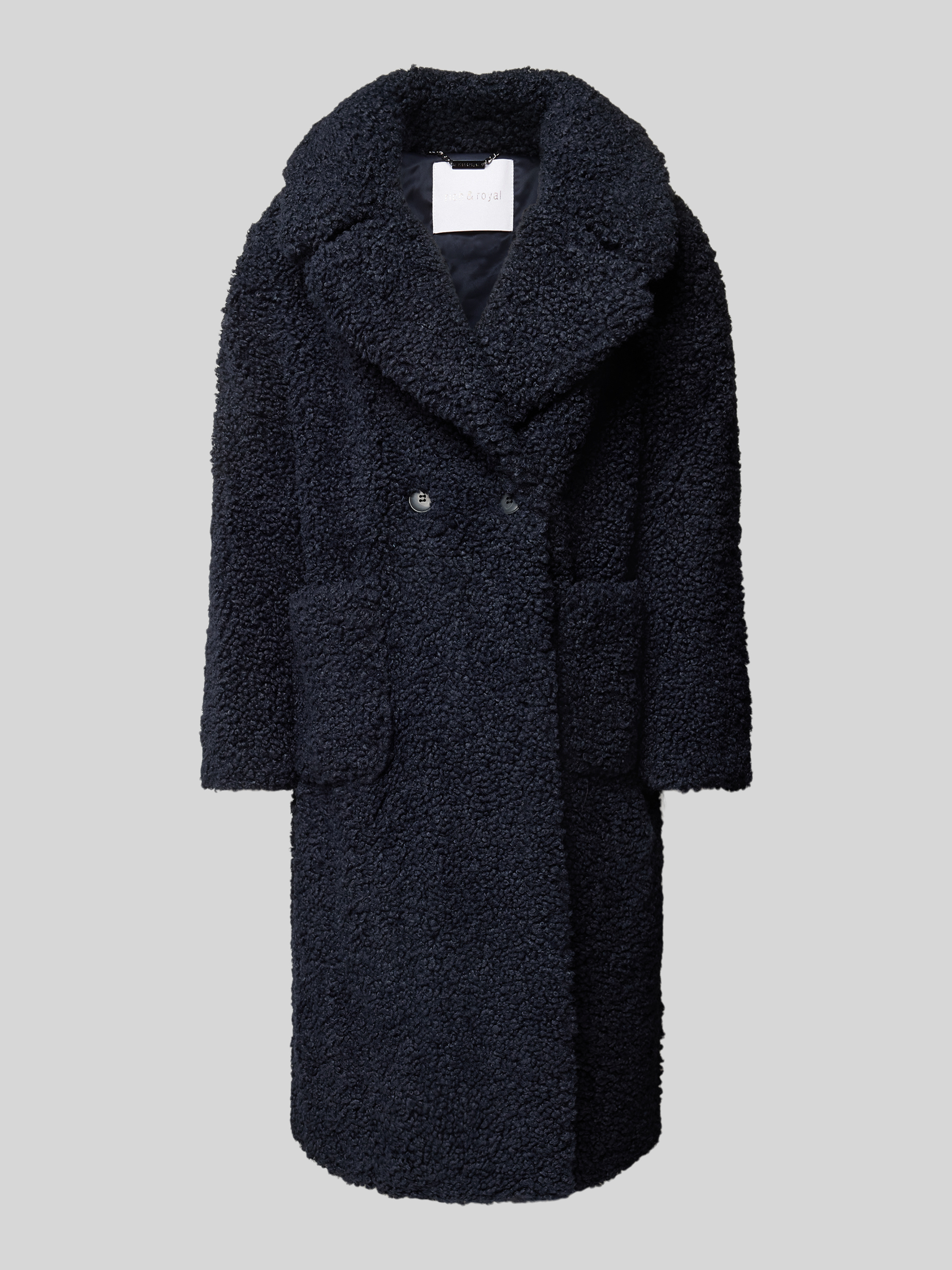 Rich & Royal Mantel aus Teddyfell (marine melange) online kaufen