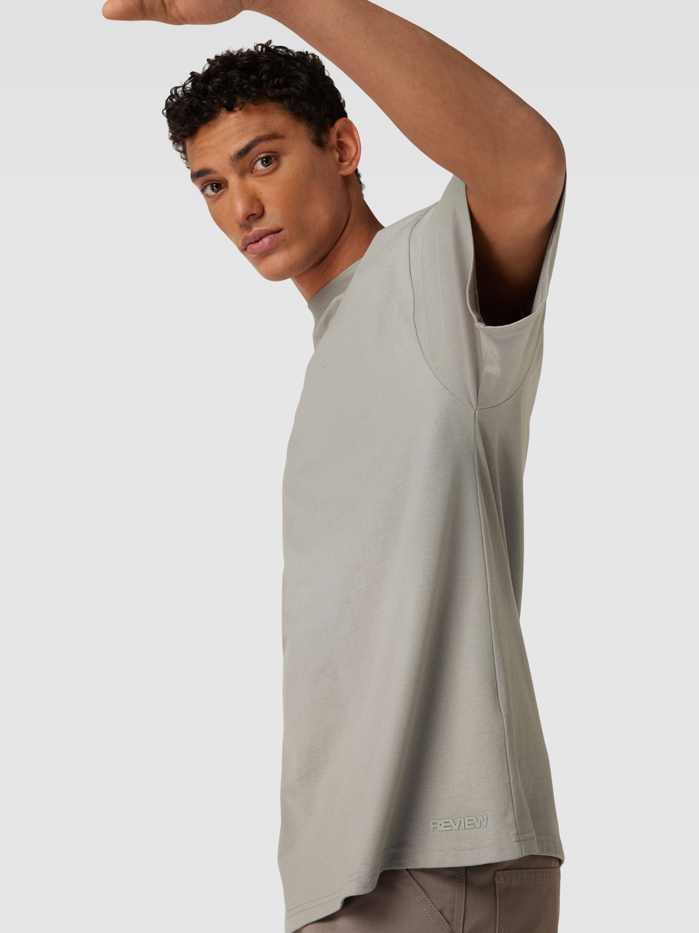 REVIEW Basic Oversized T-Shirt (mittelgrau) online kaufen
