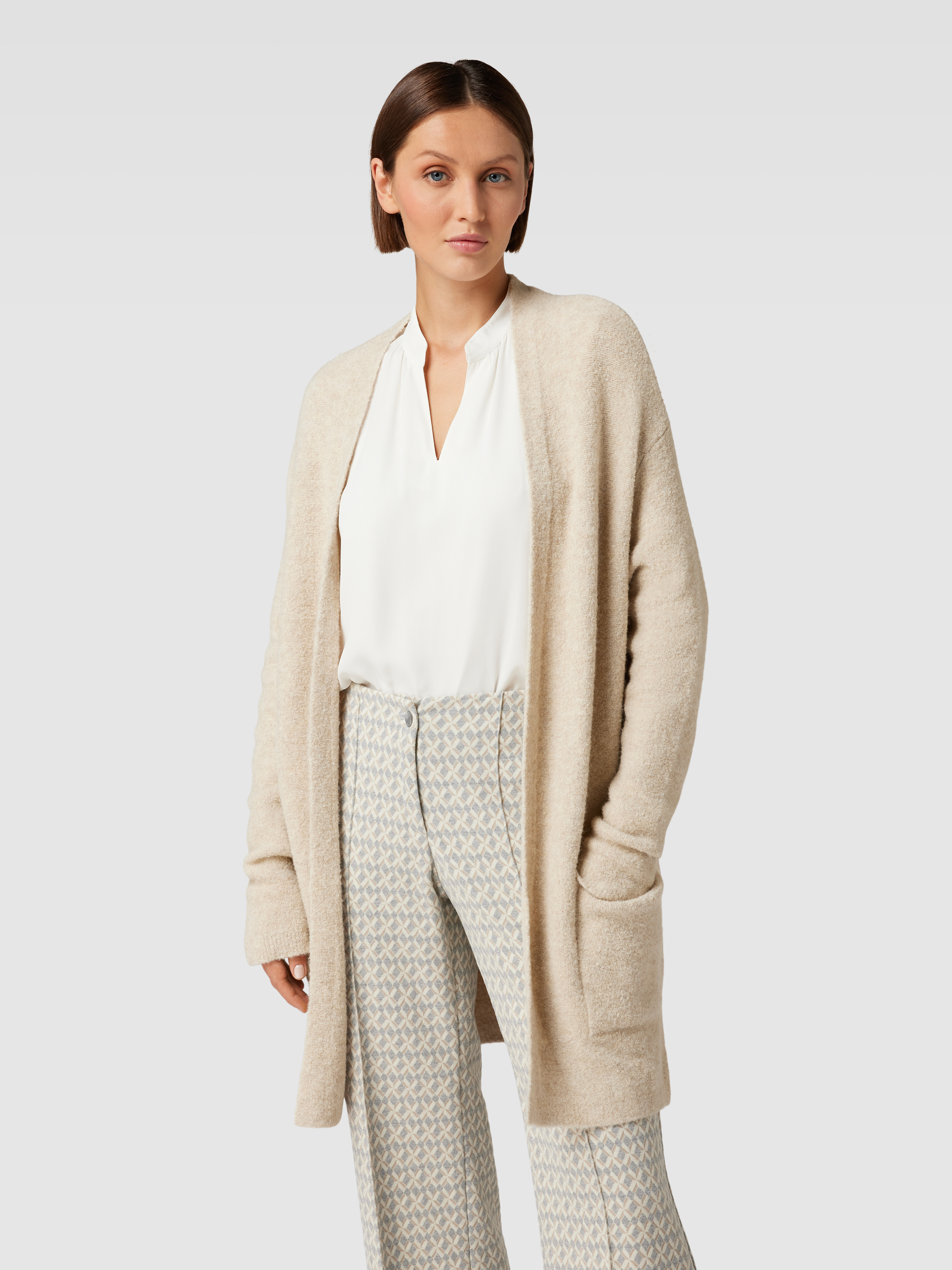 Srmcc JOOP! Cardigan met structuurmotief in ecru online kopen | P&C