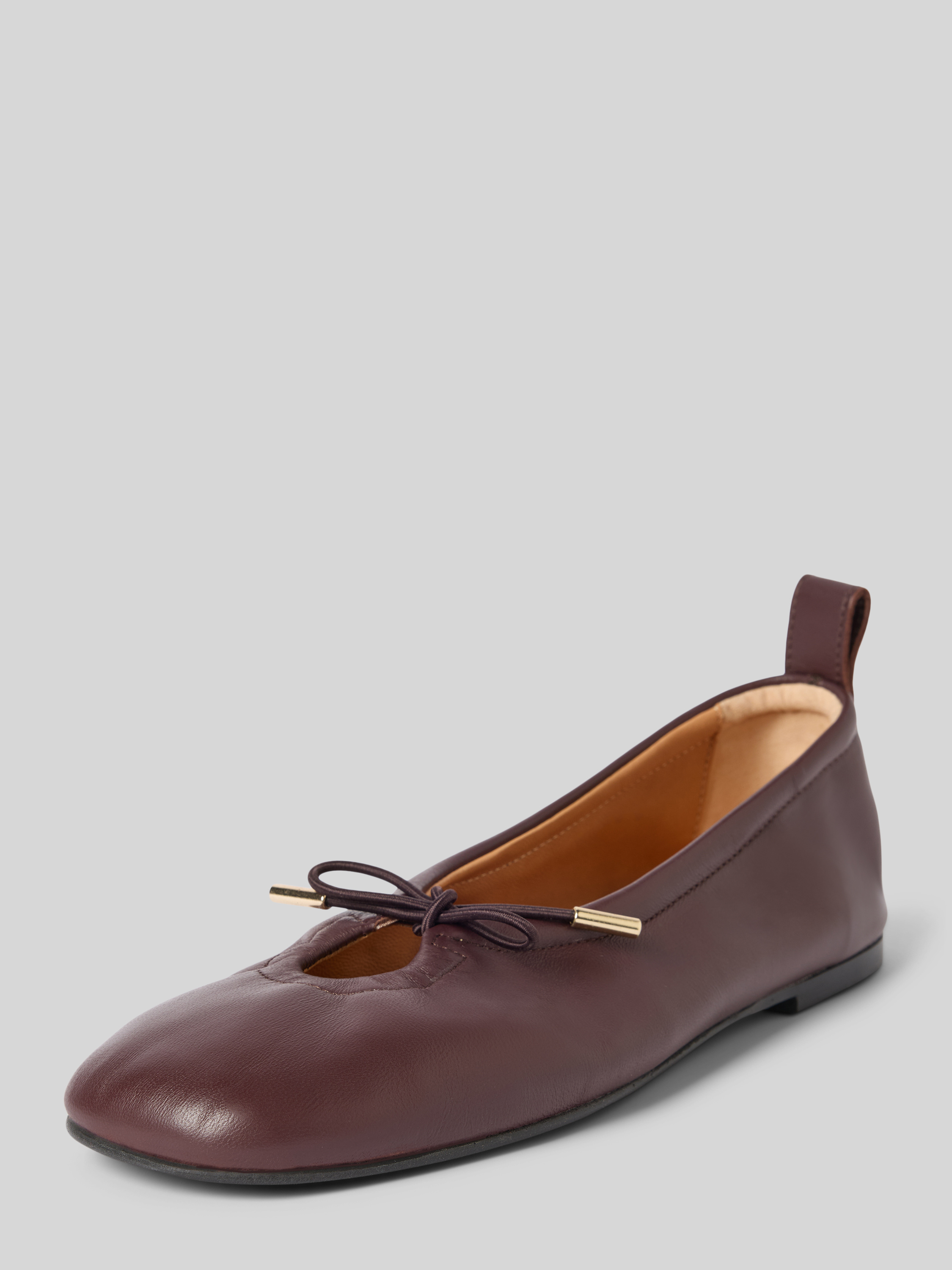 Rosalind Braune Ballerinas Leder Ballerina Dunkelbraun Ballerinas