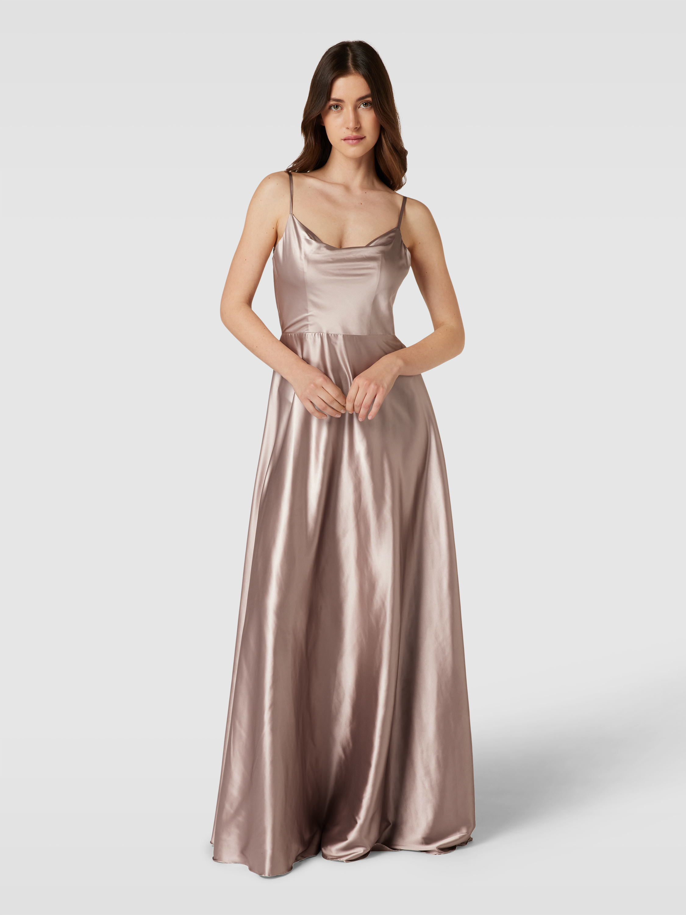 Laona Abendkleid mit Spaghettiträger (taupe) online kaufen