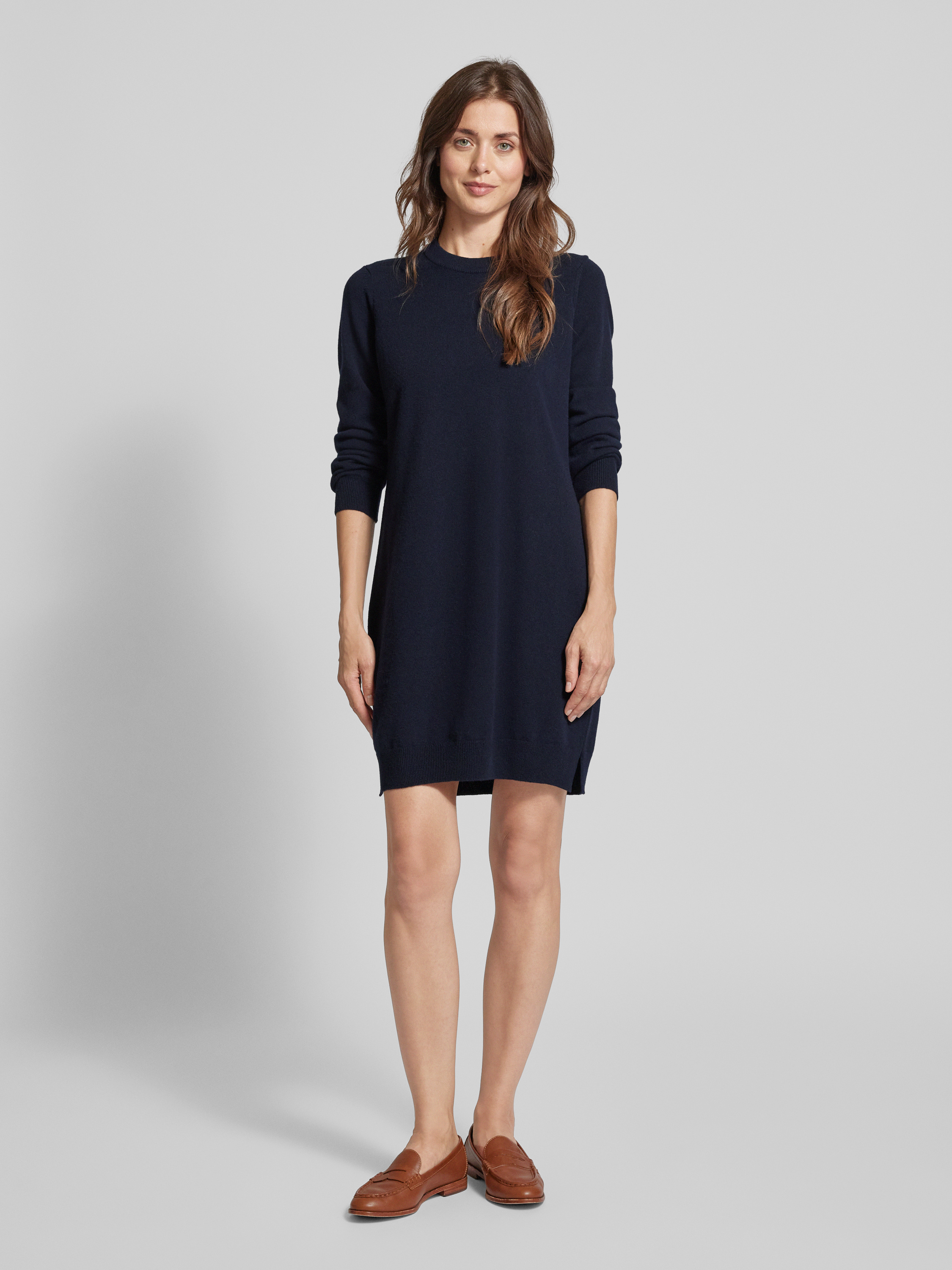 ŠATY GANT SUPERFINE LAMBSWOOL DRESS LIGHT GREY MEL Produktbild-Vorschau 2