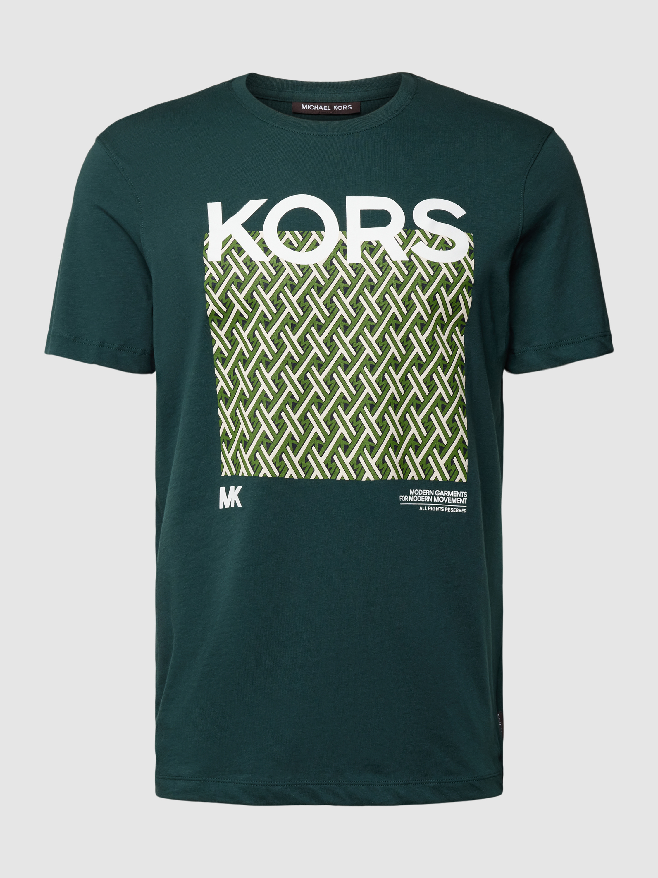 Michael Kors T-shirt met motief- en labelprint, model 'LATTICE KORS' in ...