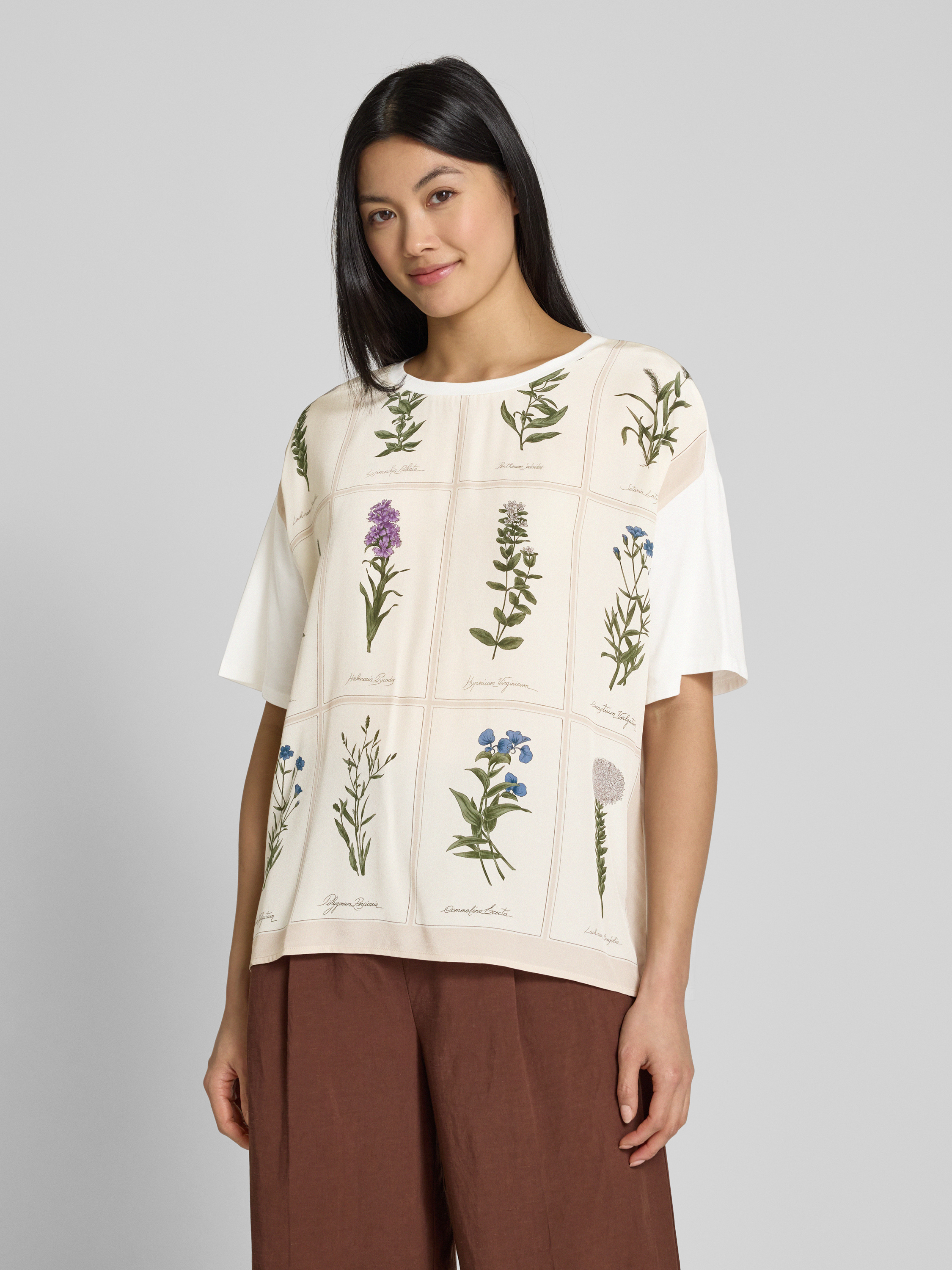 【Weekend MaxMara】Pampa グラフィックプリント 半袖Tシャツ Weekend MaxMara】Pampa グラフィックプリント 半袖Tシャツ