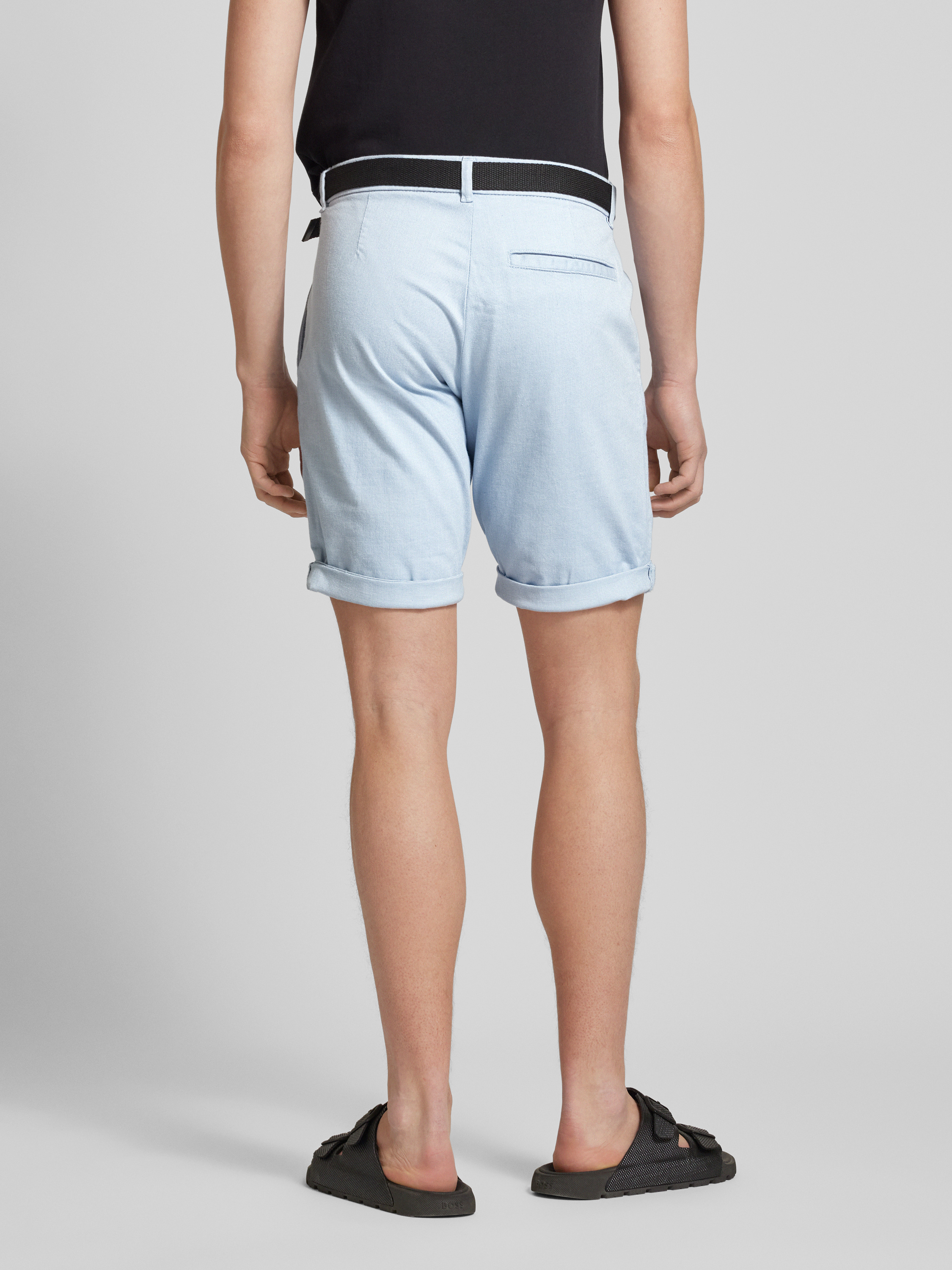 TOM TAILOR Herren Chino Bermuda Shorts – Regular Fit, Stretch, Mit Kordelzug (Beininnenlänge Ca. 30 Cm Bei Größe 33)