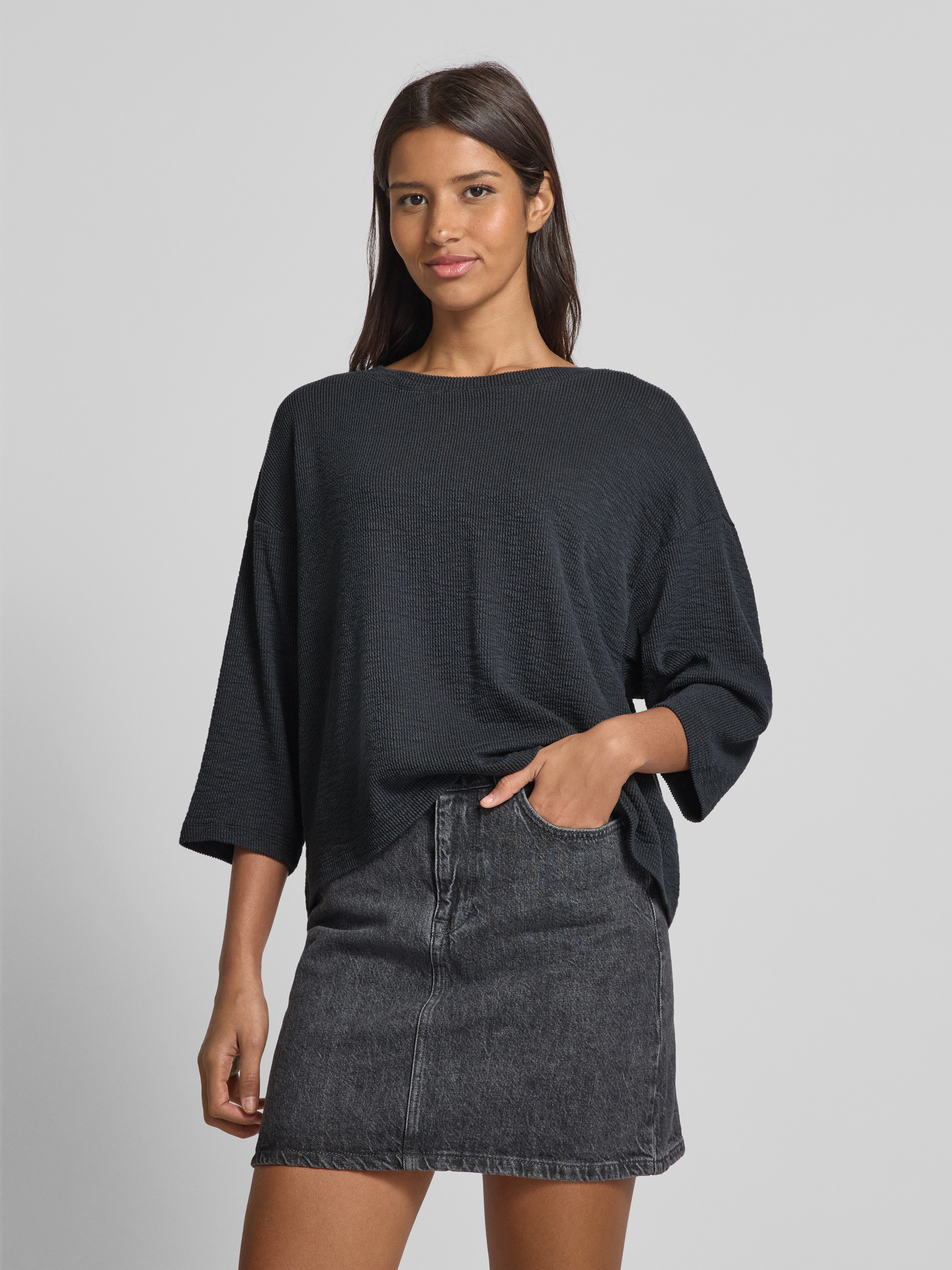 Gothic punk pullover - Grunge sweater strepen - gothic bovendeel dames lange mouwen oversized gestreepte gescheurde lange gebreide trui/grof gebreide trui/trui-jurk tienermeisjes Y2k top, donkergrijs