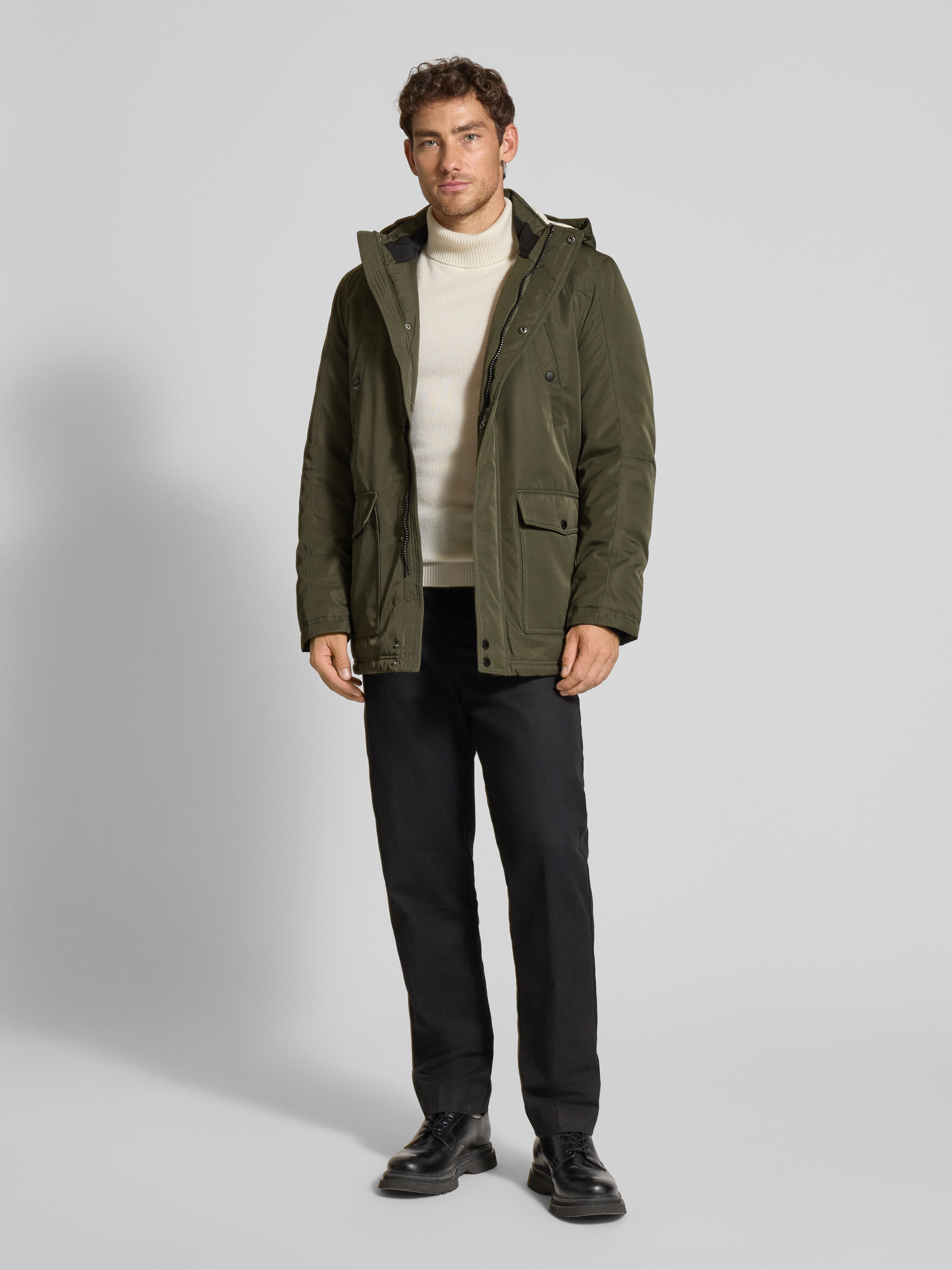 MCNEAL Parka Mit Teddyfell Und Pattentaschen oliv Online Kaufen