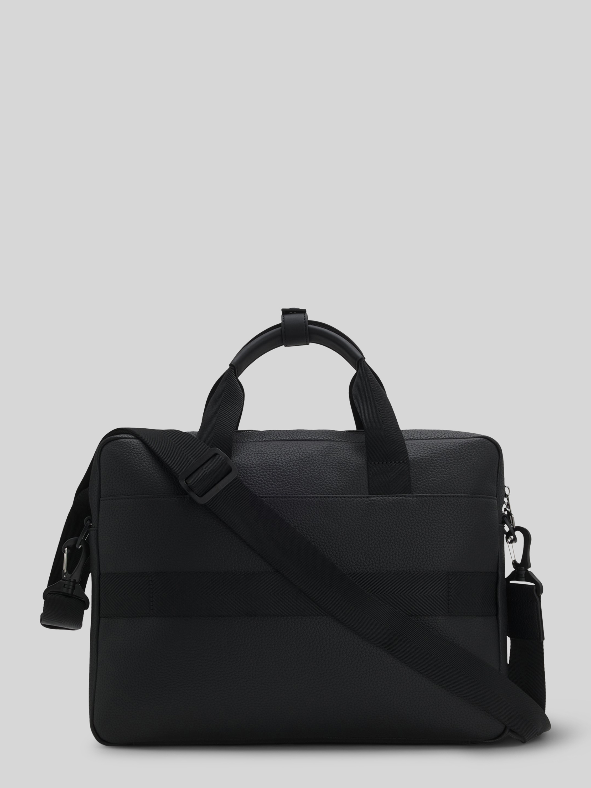 HUGO Laptoptas in leerlook, model 'QUANTIC_DOC CASE' in zwart online
