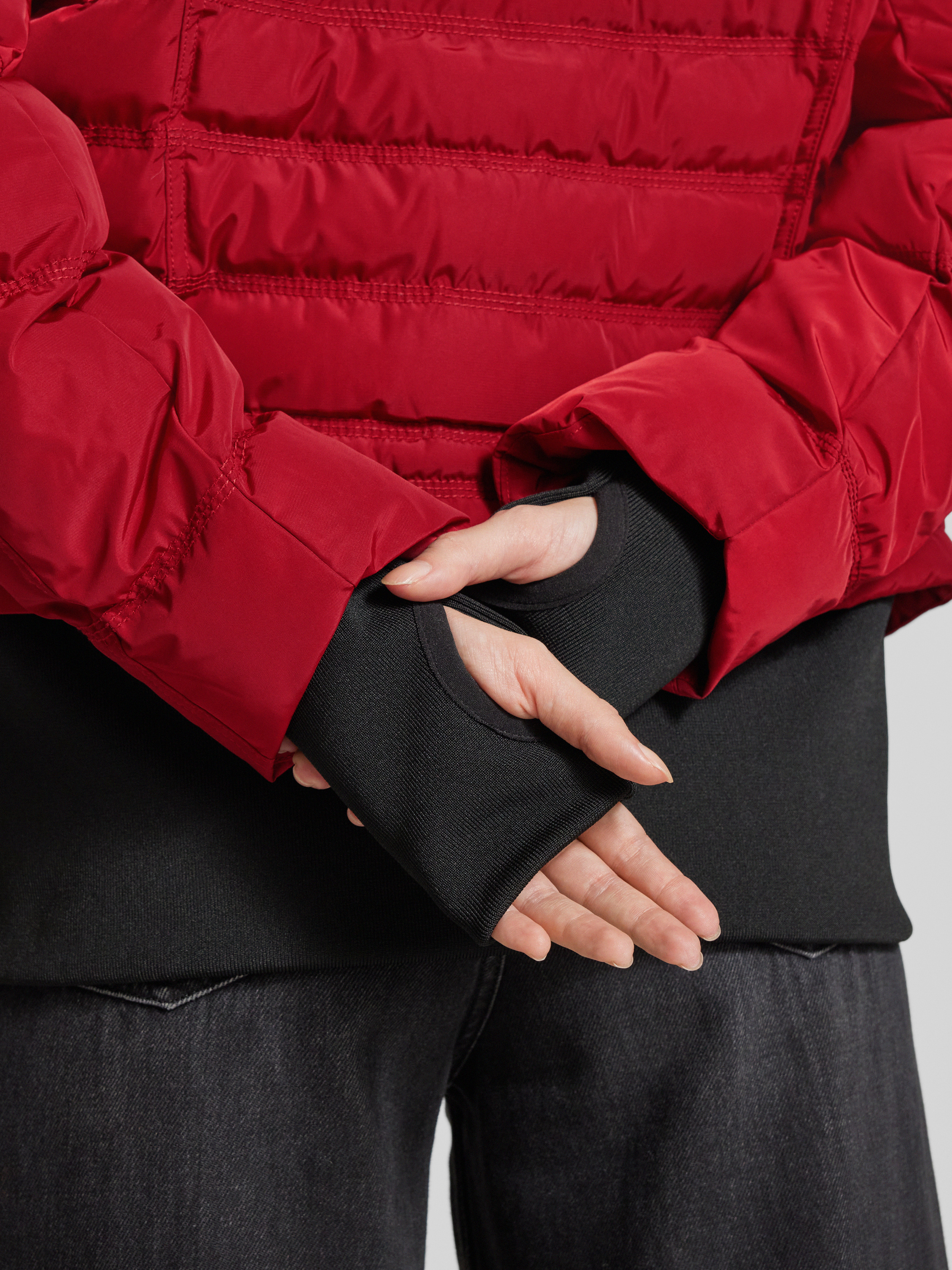 Wellensteyn Regular Fit Steppjacke mit Pattentaschen Modell 'QUEENS'  (dunkelrot) online kaufen