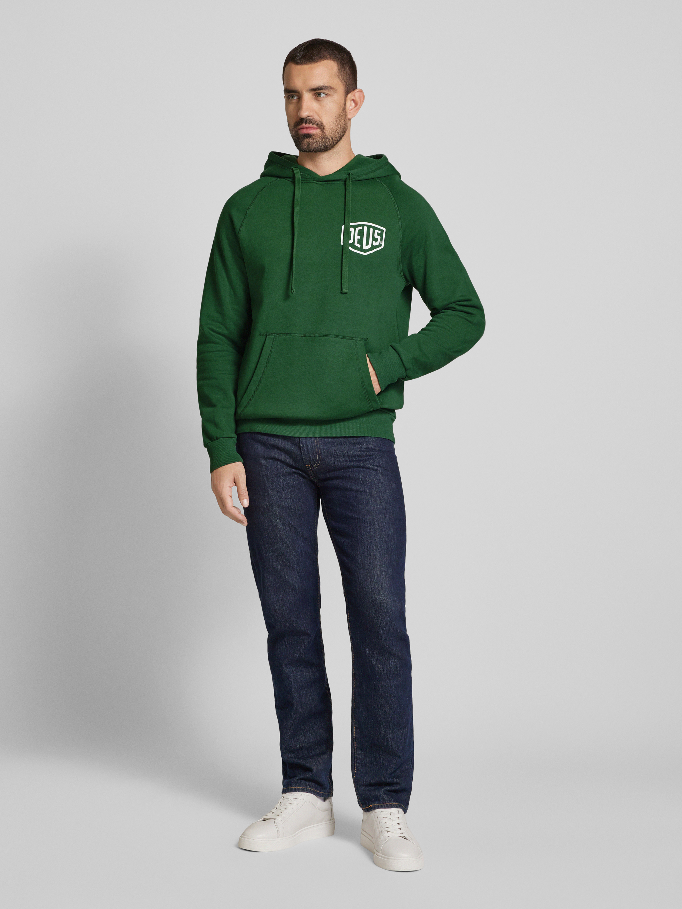 DEUS EX MACHINA Hoodie met labelprint, model 'Venice Address' in