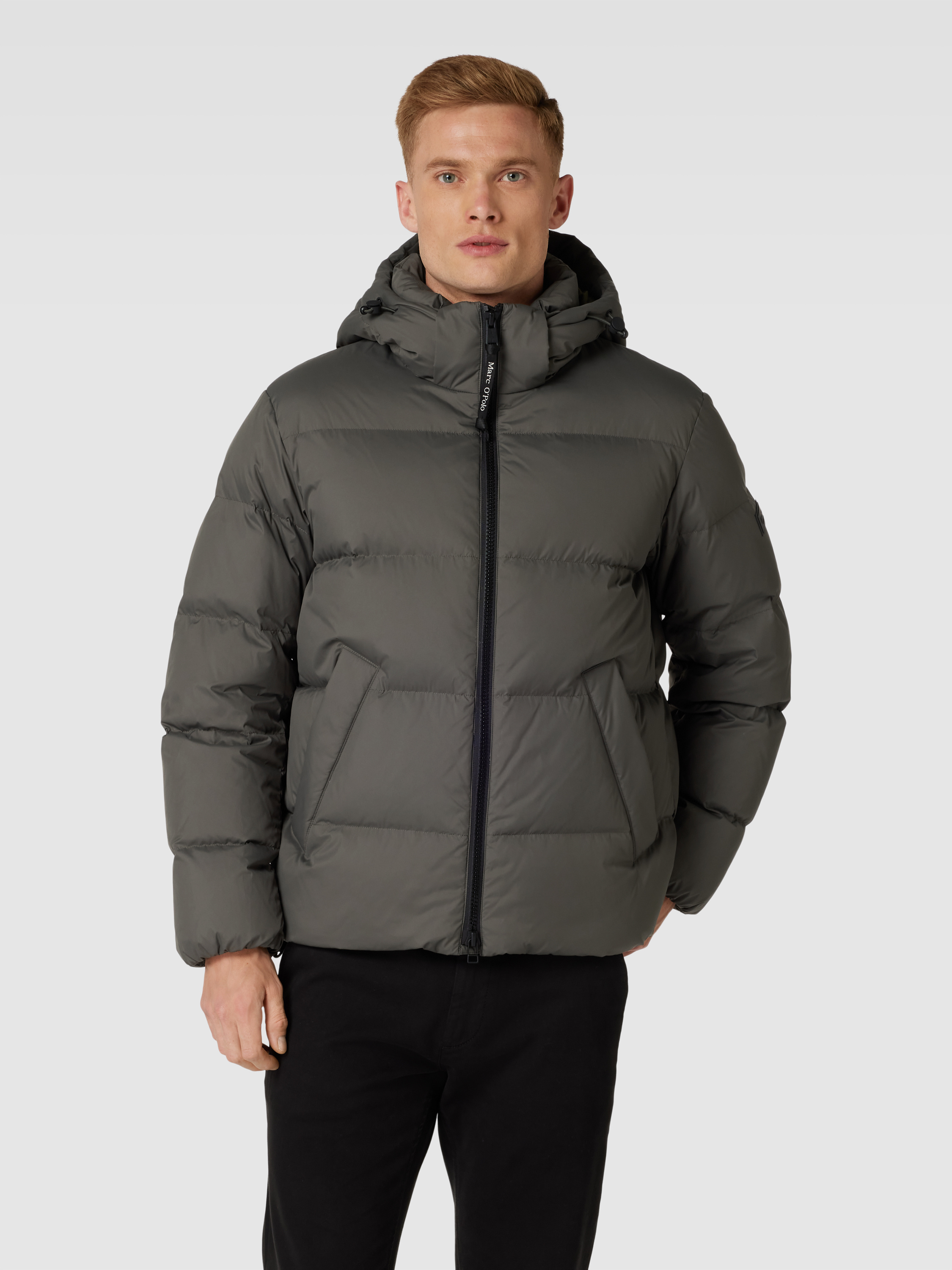 Marc O'Polo Daunenjacke mit Kapuze (schlamm) online kaufen