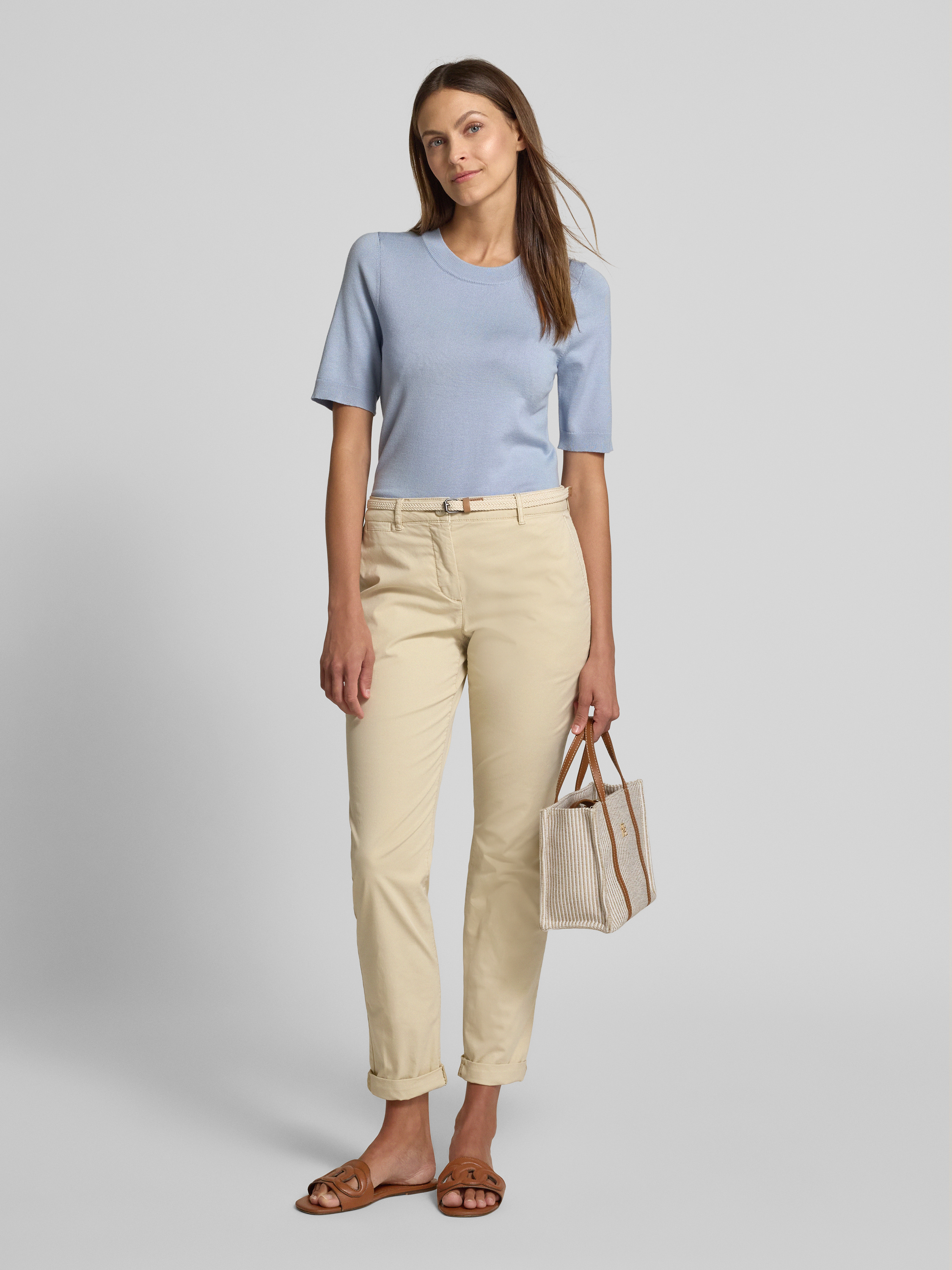 TOM TAILOR Damesbroek, 10370 - Golden Olive Green, 32W / 32L