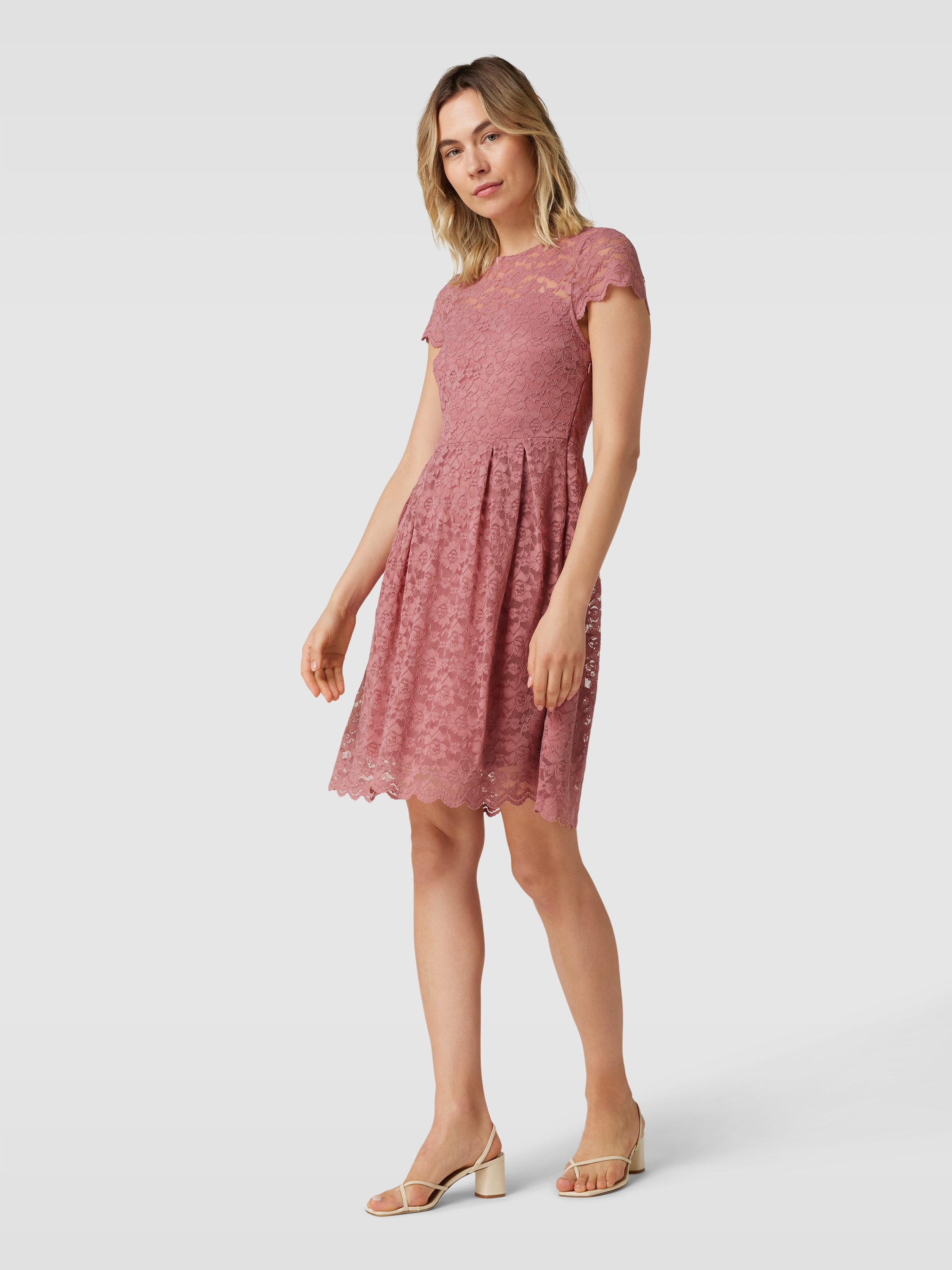 Spitzenkleid Altrosa