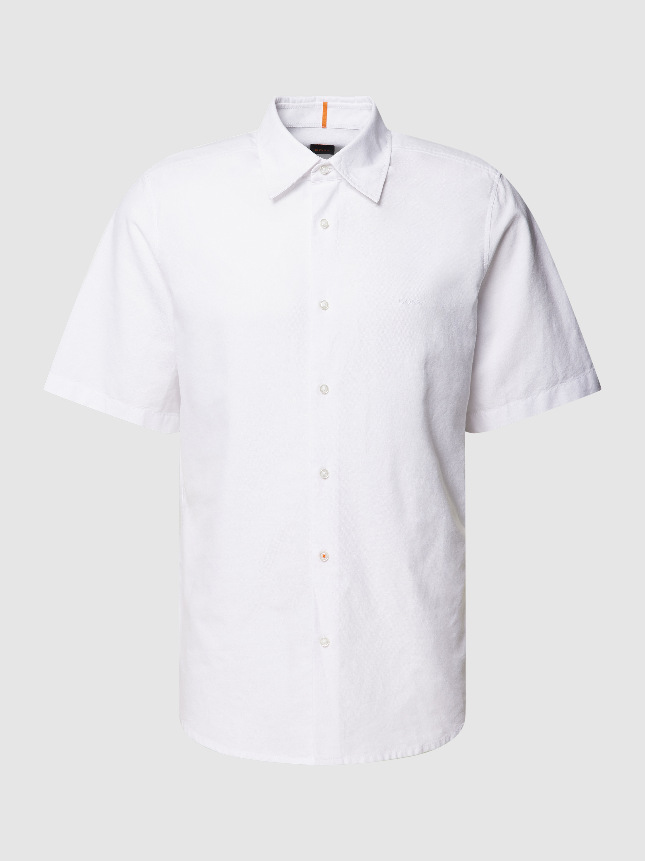 Opm Rash BOSS Orange Vrijetijdsoverhemd met korte mouwen, model 'Rash' in wit ...