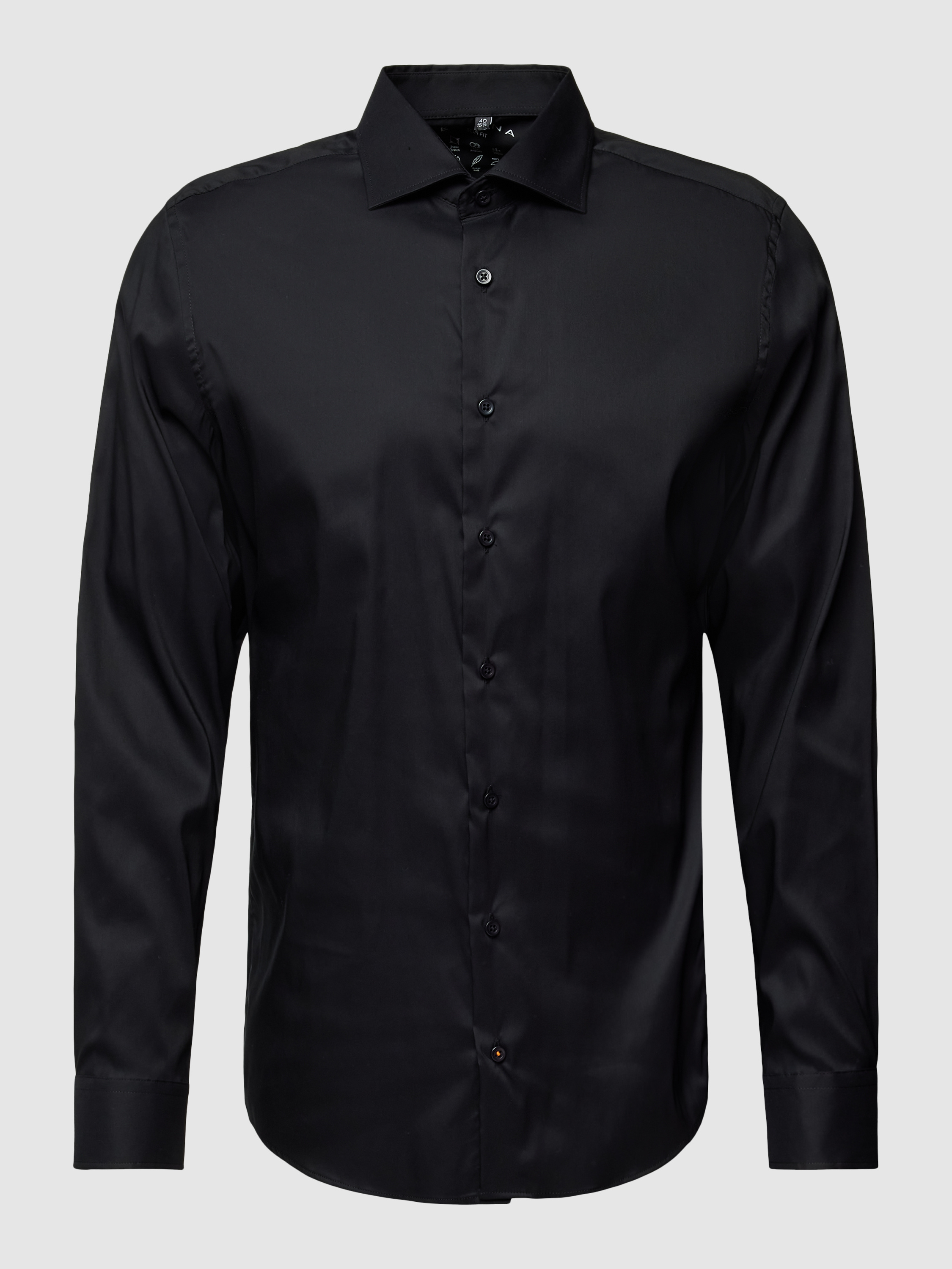 ETERNA Herren-Hemd Slim Fit – Strukturiertes Natté-Hemd Aus 100% Baumwolle, Bügelfrei, Mit Kent-Kragen, Für Business & Freizeit