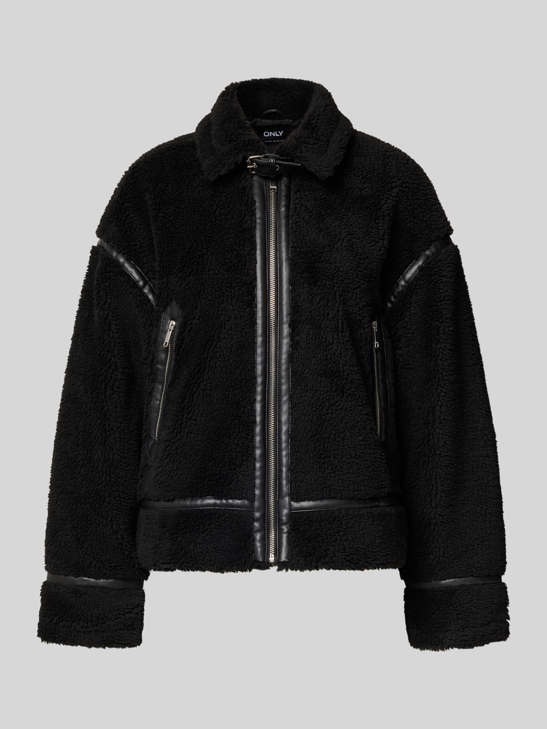 RED by EMP Vrouwen Zwart-rood jack met capuchon