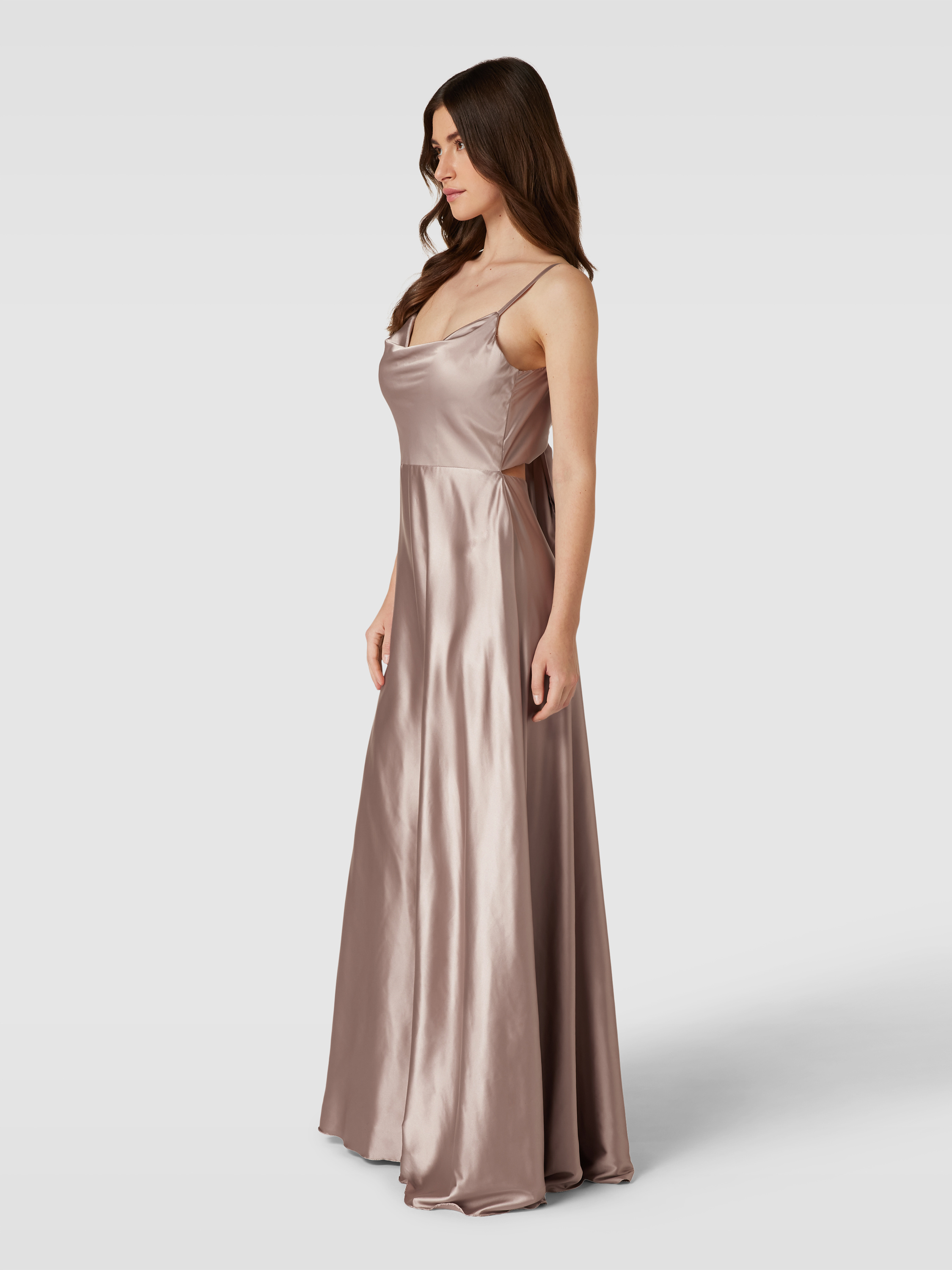 Laona Abendkleid mit Spaghettiträger (taupe) online kaufen
