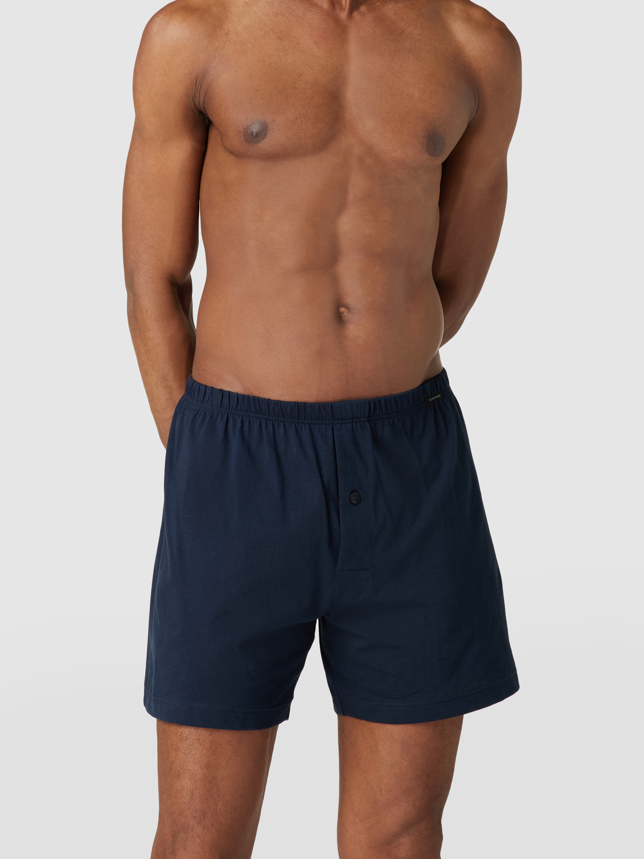 Schiesser 2 Pack Boxershorts Baumwolle Jersey Weich Multipack