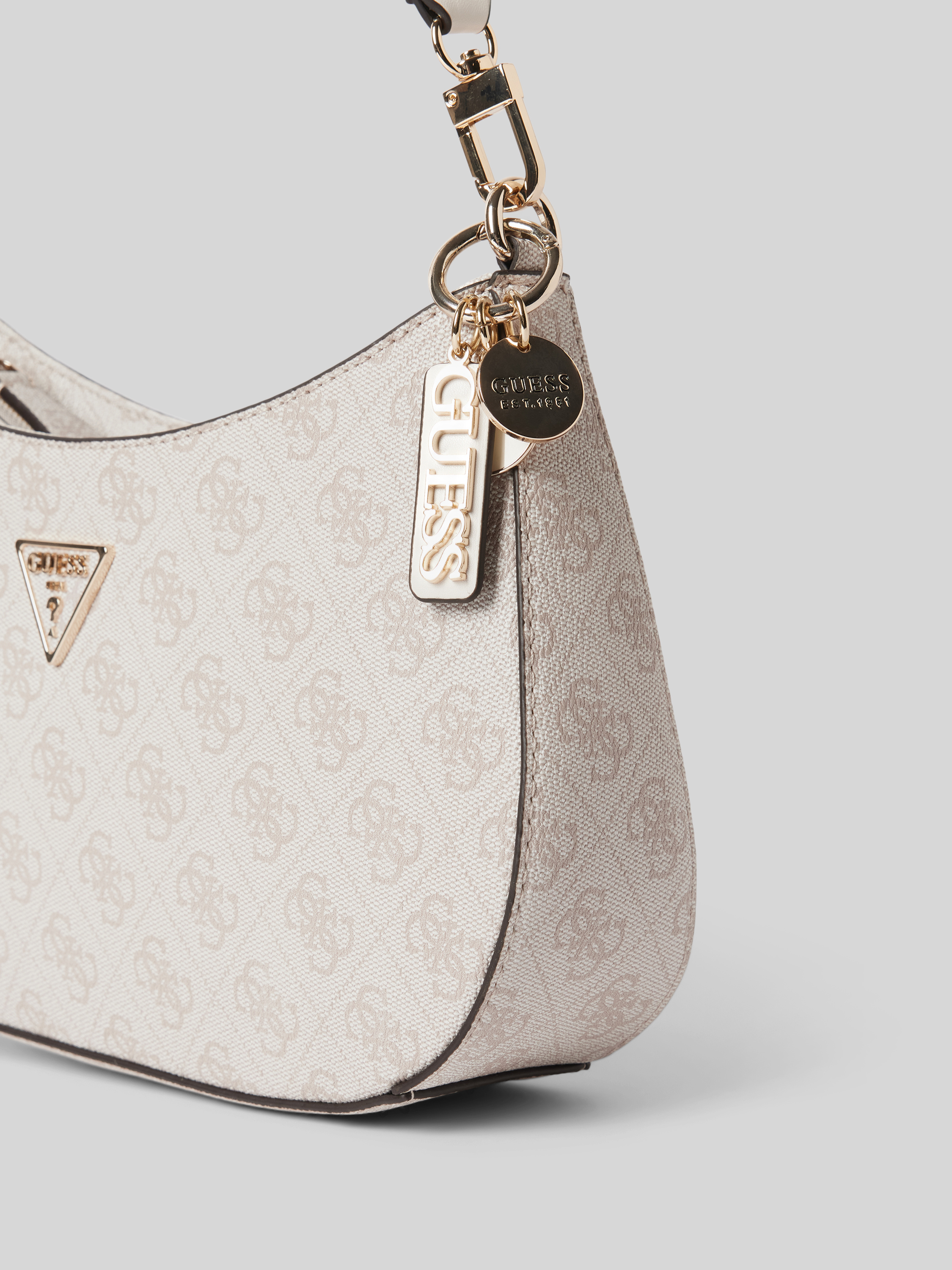 GUESS Handtasche mit Label-Applikation Modell 'NOELLE' (hellgrau ...