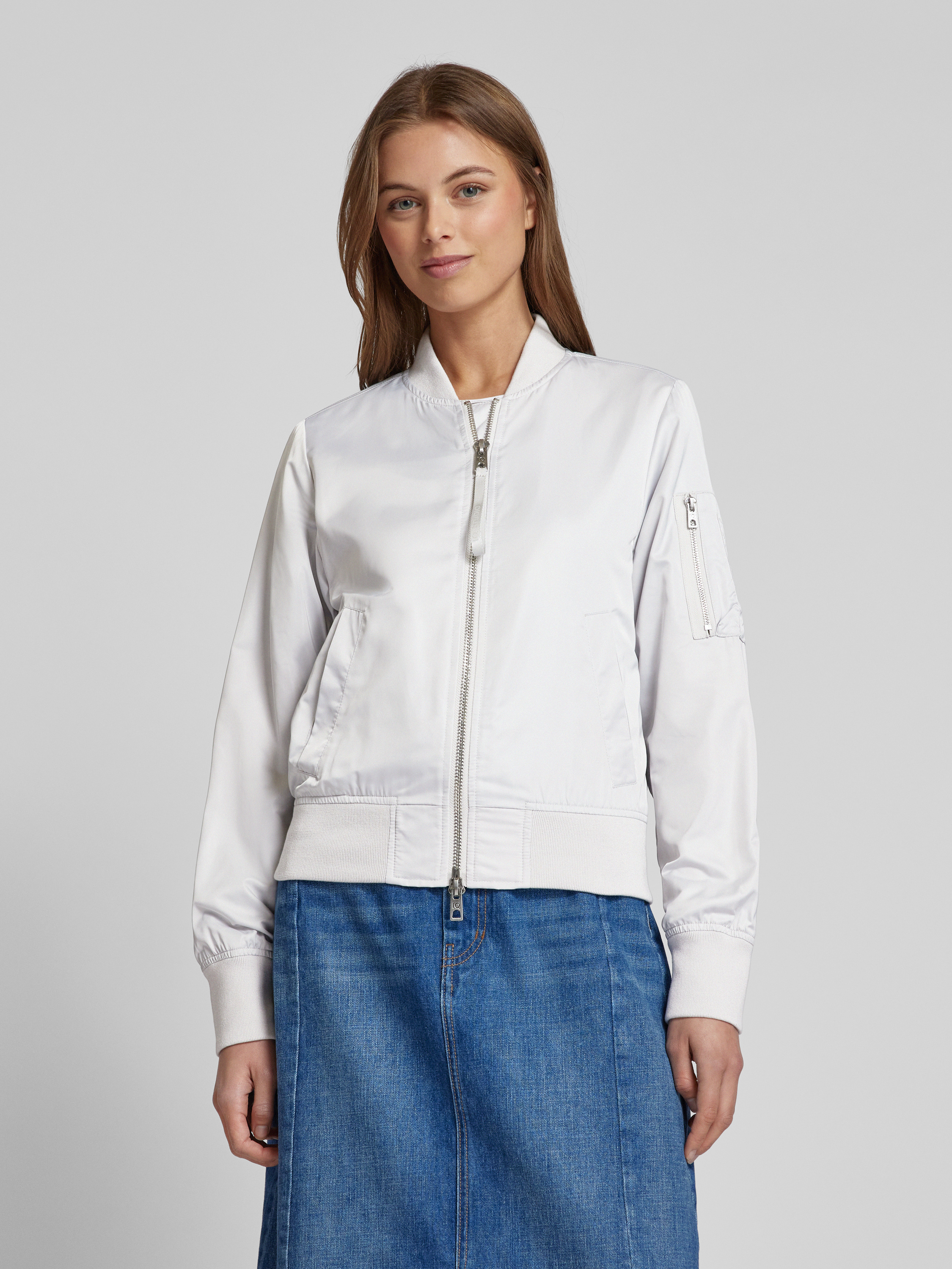 WEEKDAY Wollen jack met tweewegritssluiting, model 'Ari' in zwart