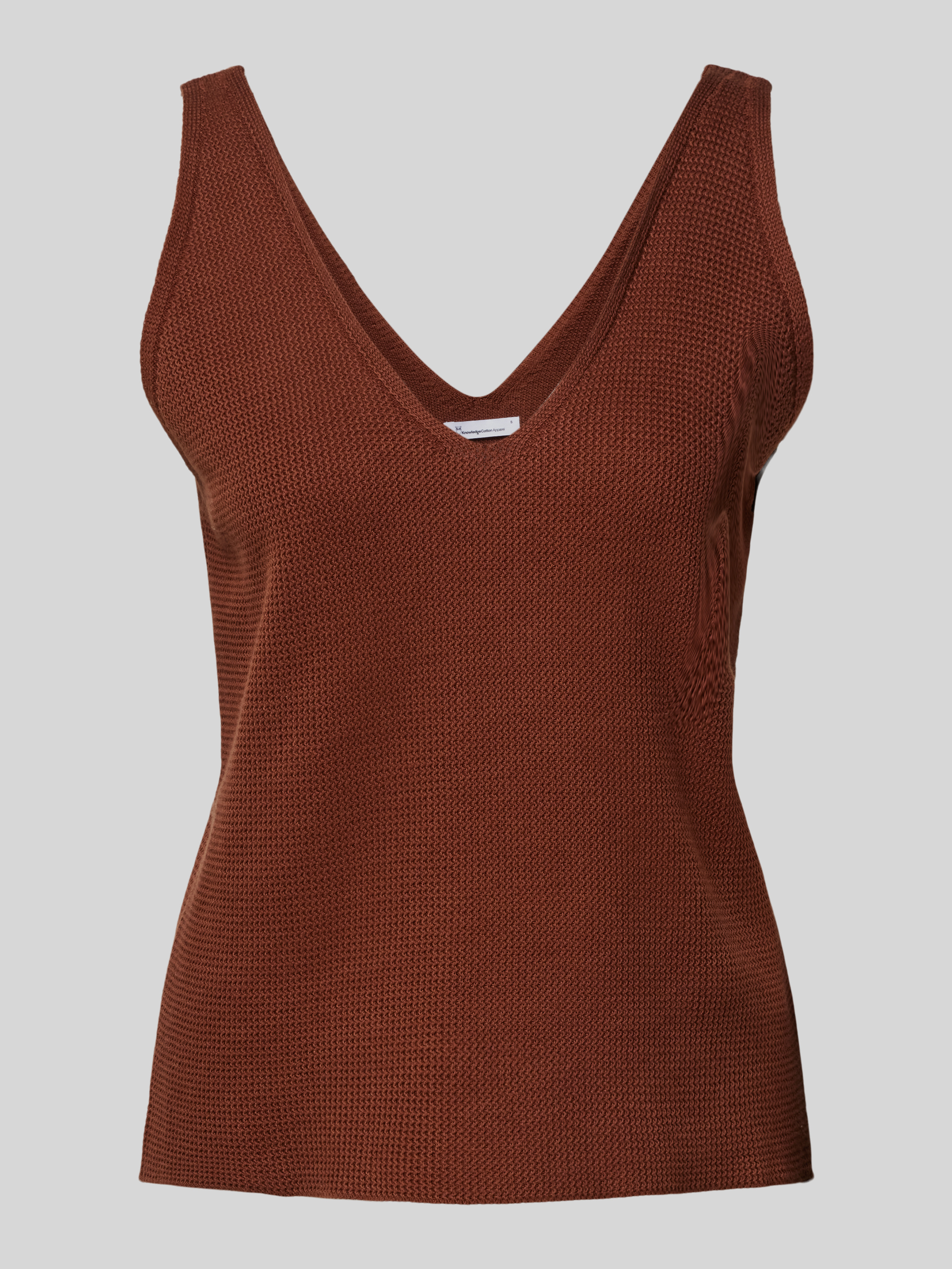 Leichtes Stricktop Mit V-Ausschnitt - Ärmelloser Baumwollpullover Mit Relaxed Fit