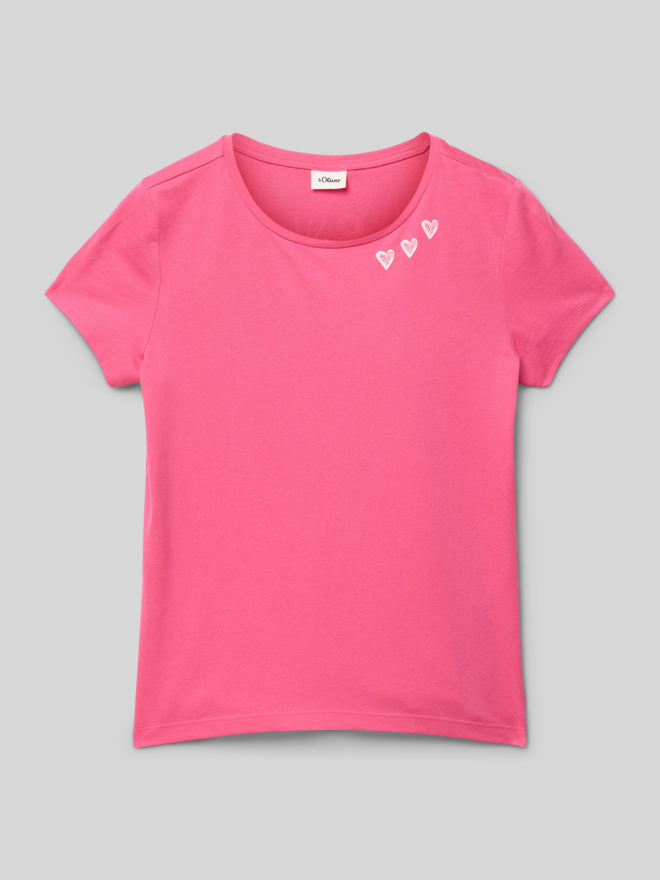 S.Oliver Mädchen T-Shirt Mit Frontprint – Kurzarm, Lässiges Basic Für Den Alltag