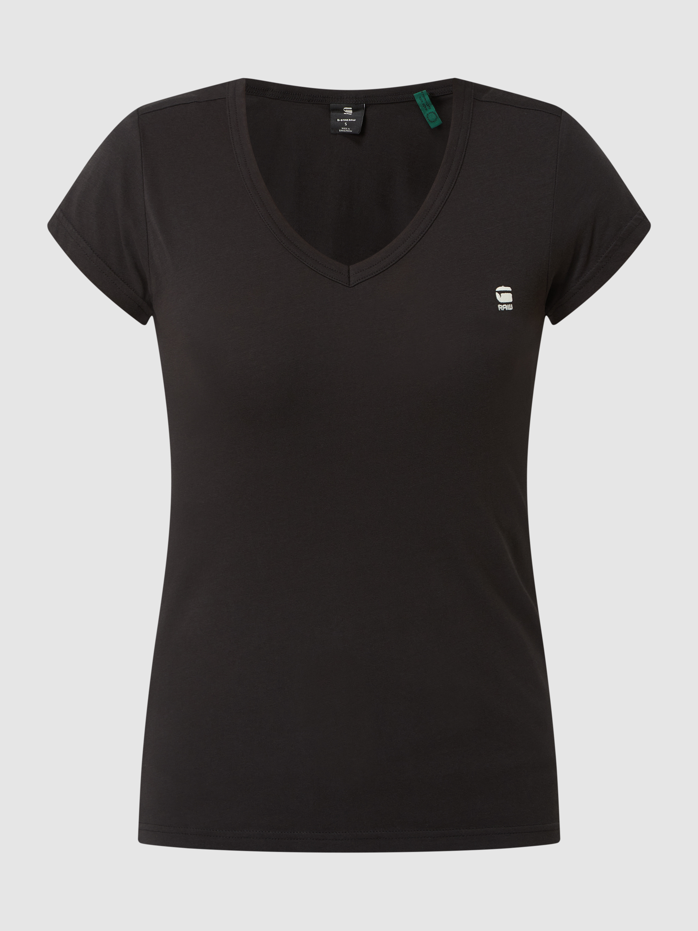 G-Star Eyben Mesh Slim Top Camicia Donna - Maglia Morbida Con Logo Stampato, Casual