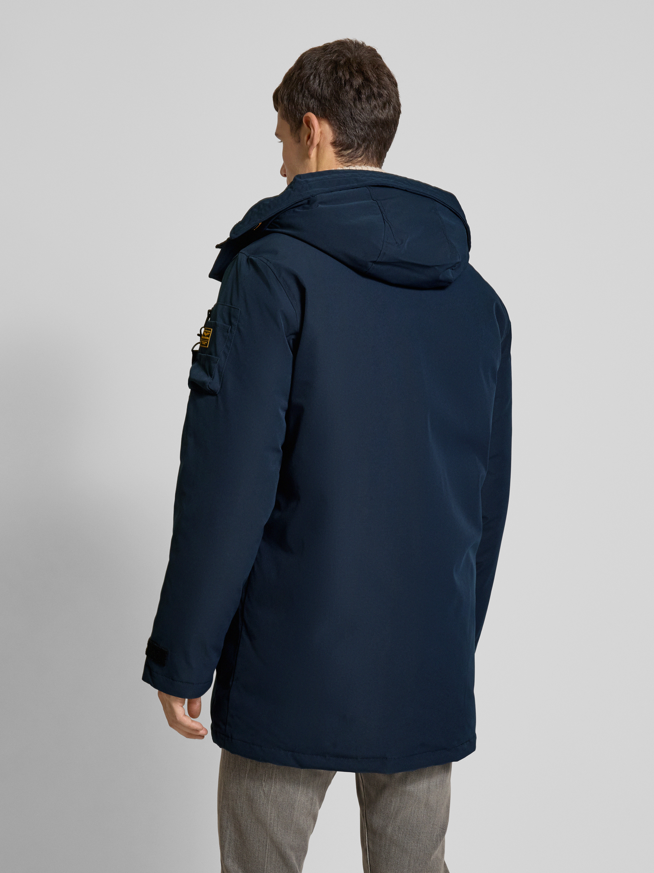 Denim Jas met Fleece Kraag voor Heren - Meerdere Zakken