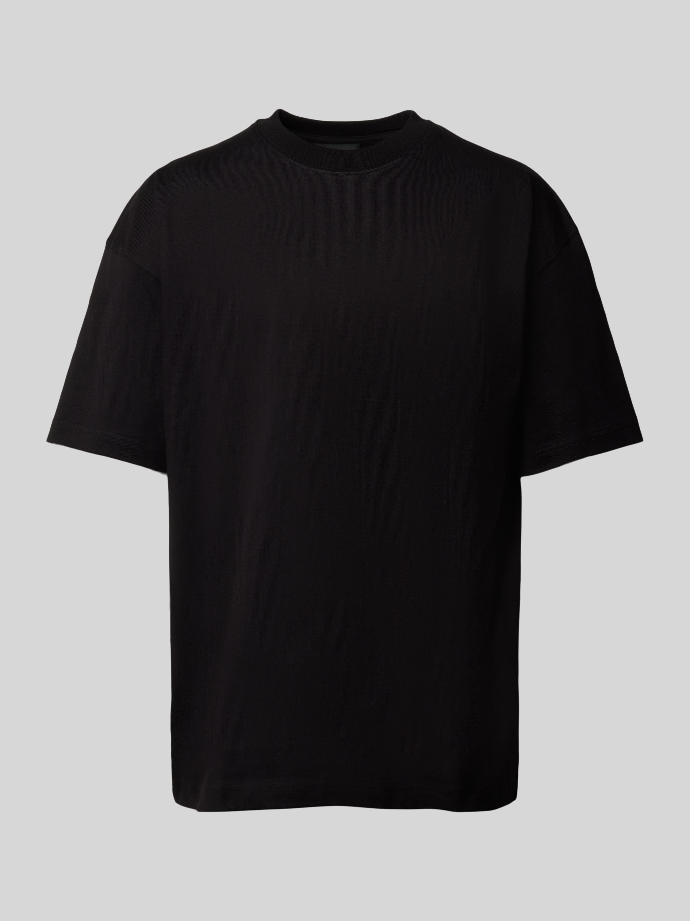 ISNURH T-Shirt in unifarbenem Design Modell 'Dahlia' (black