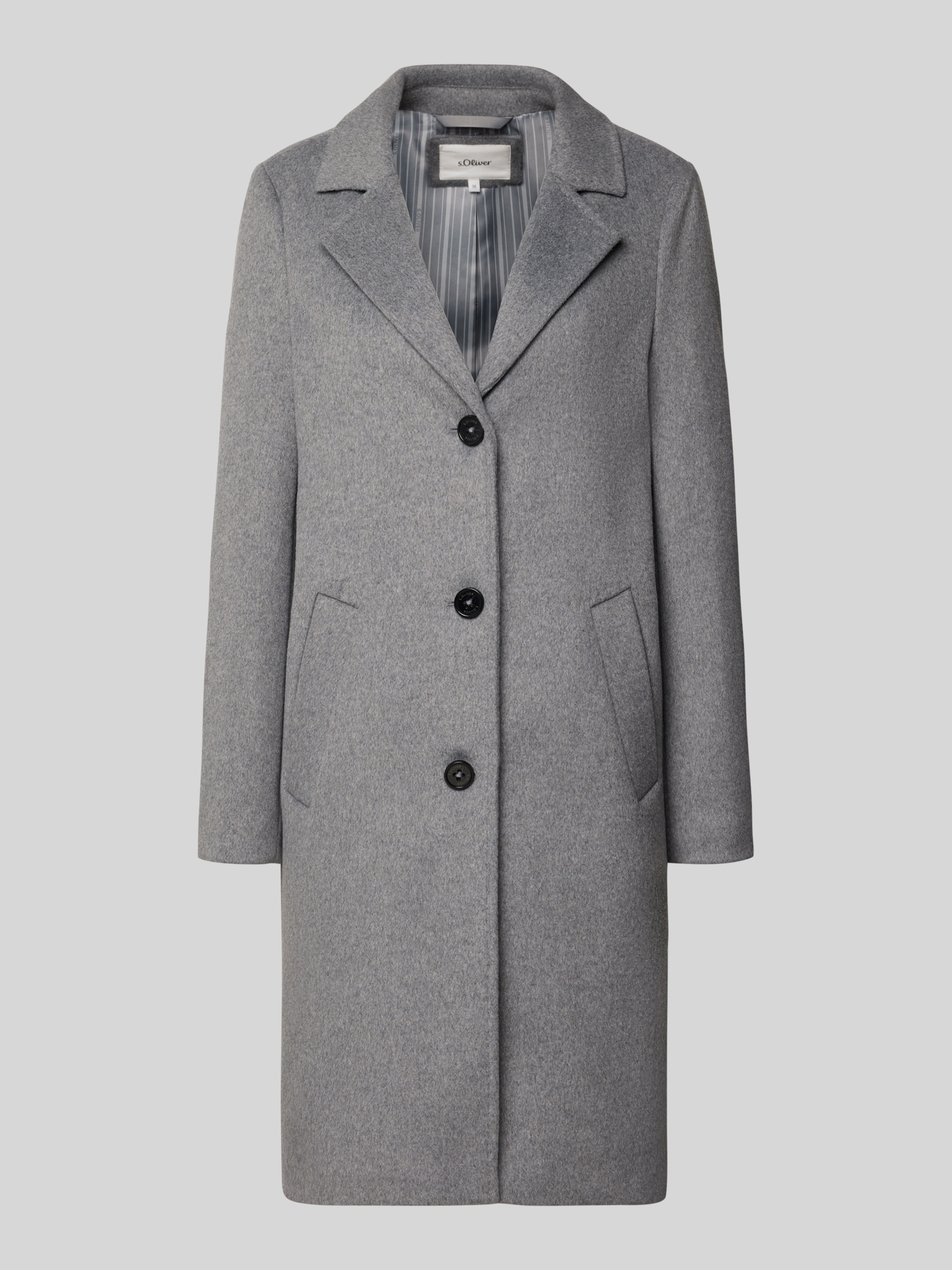 Oliver Wintermantel S Oliver Mantel Oliv Weicher Wollmantel Mit