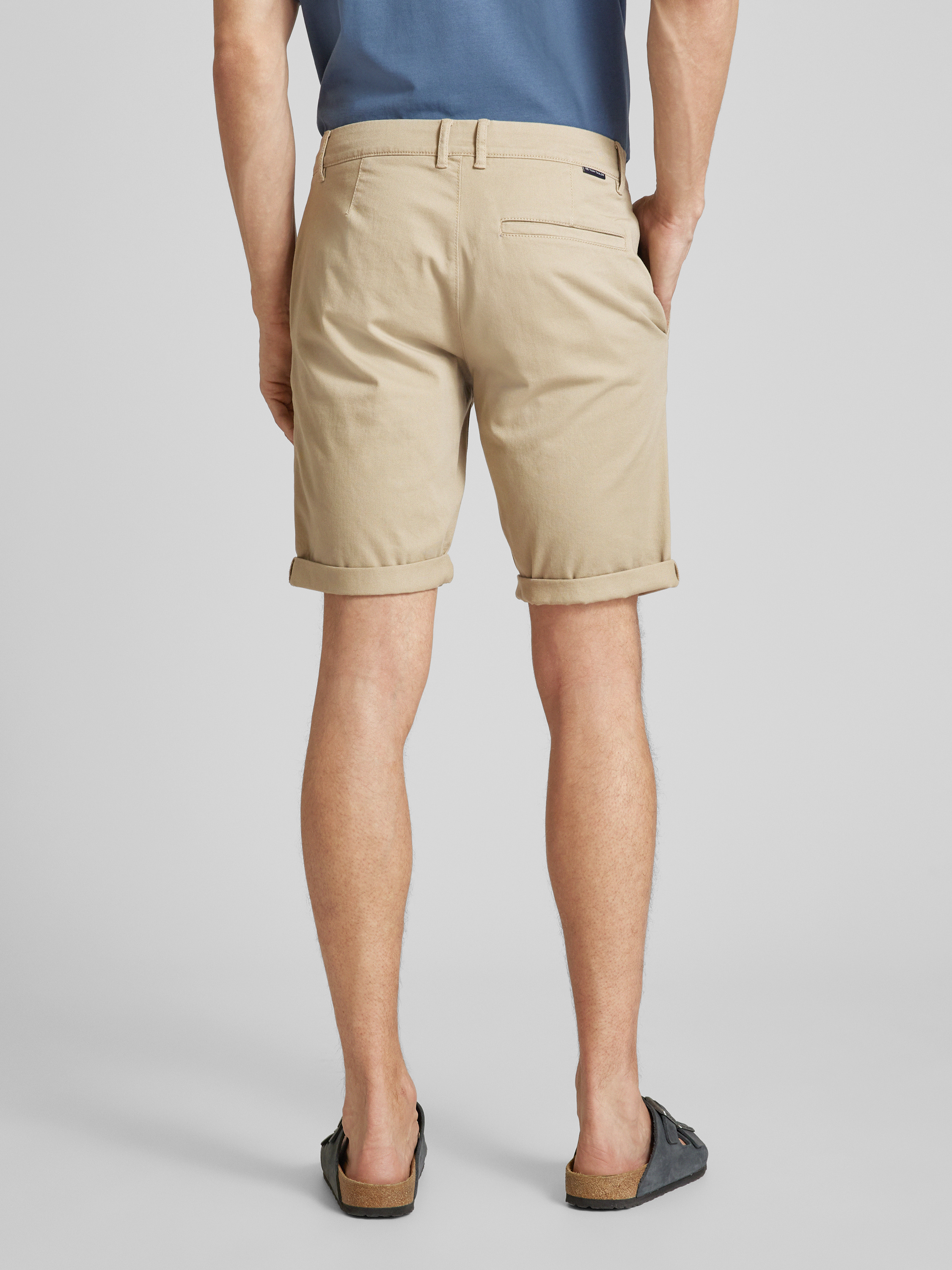 TOM TAILOR Herren Badeshorts Mit Eingrifftaschen – Regular Fit, Mikrofaser, Elastischer Bund