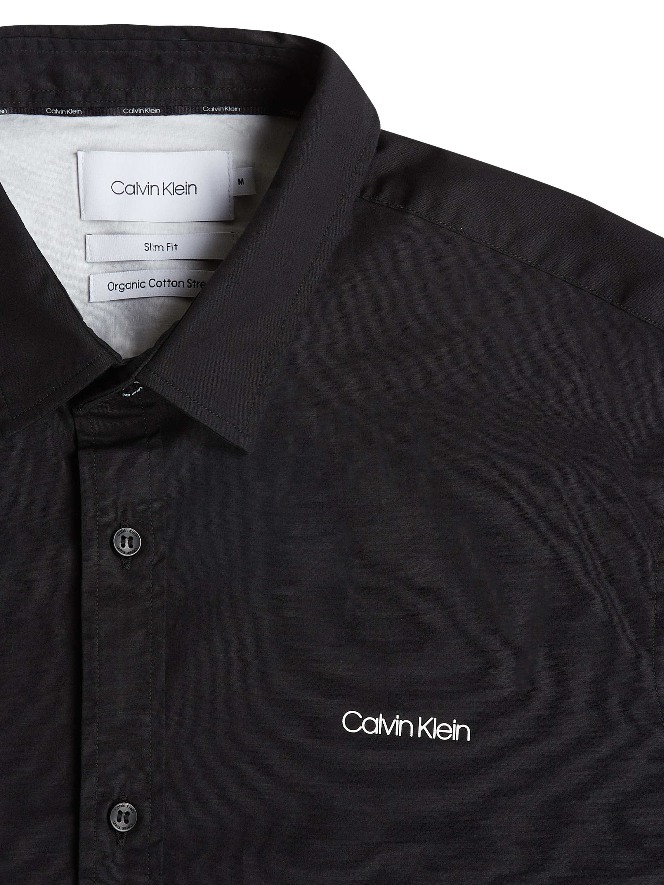 CK Calvin Klein Slim fit zakelijk overhemd van popeline Zwart - 2