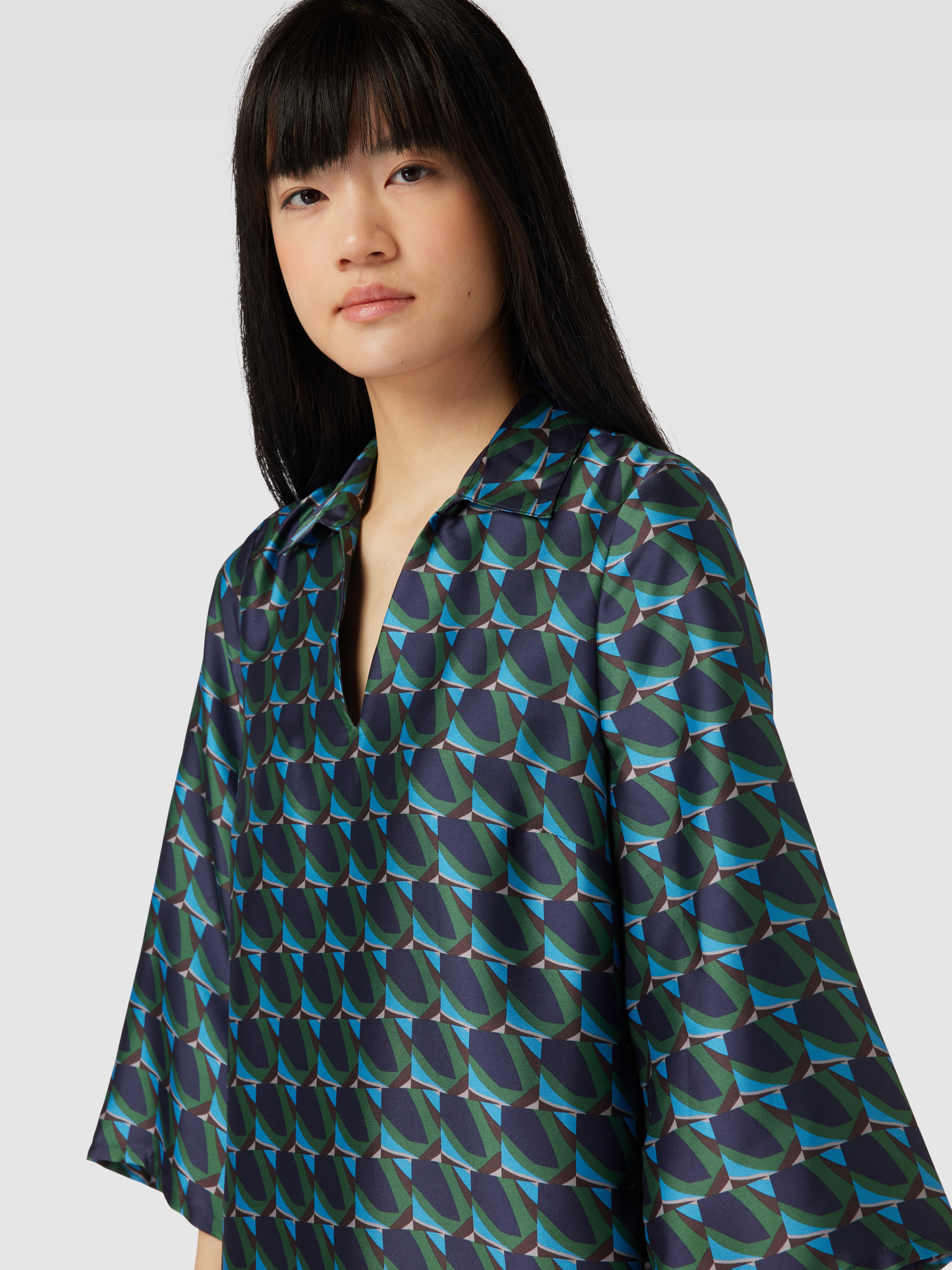 ROBE LÉGÈRE Knielanges Kleid mit Allover-Muster (gruen) online kaufen