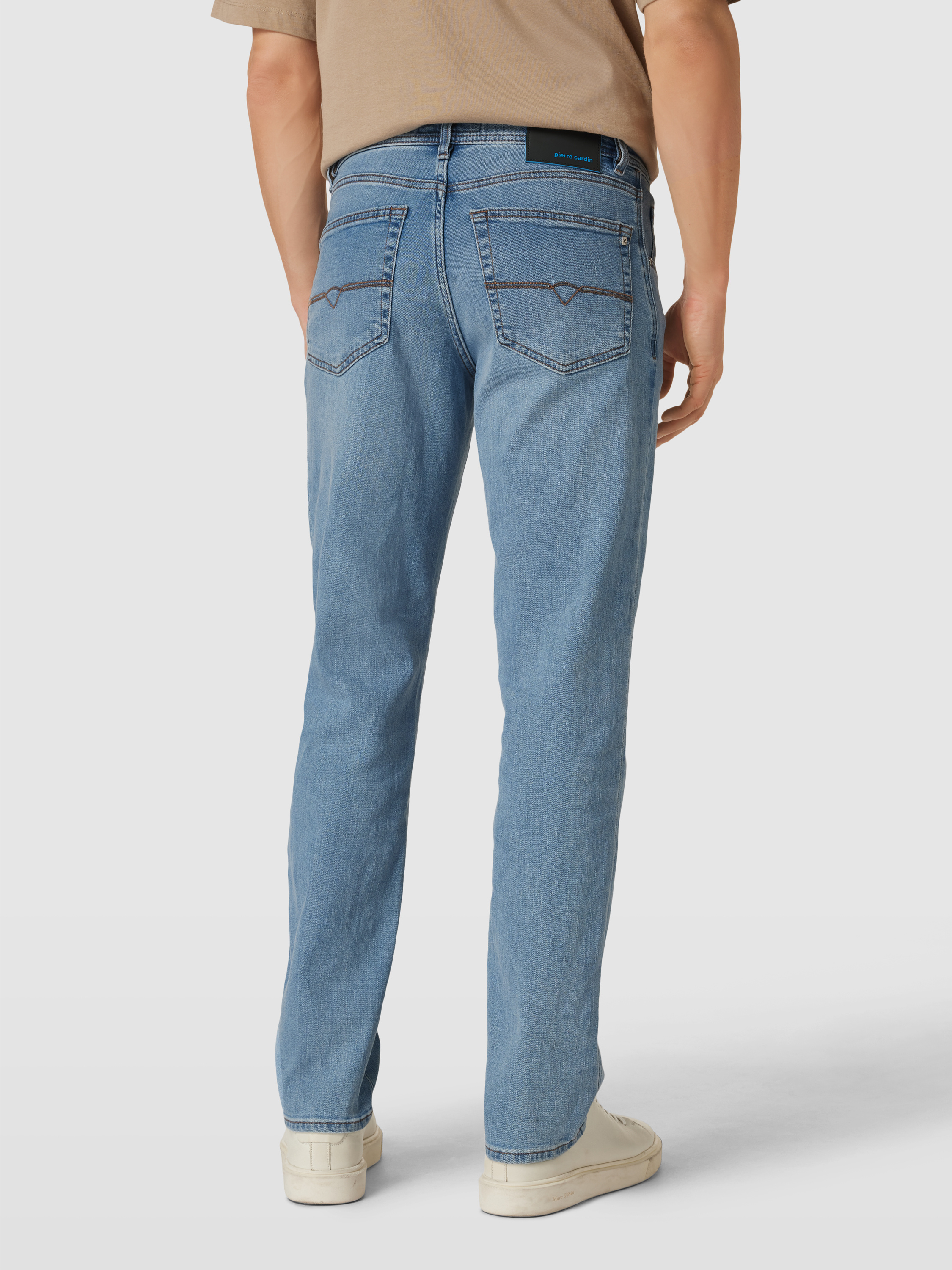 Pierre Cardin lengte maat stretch jeans midblue comfort fit Dijon