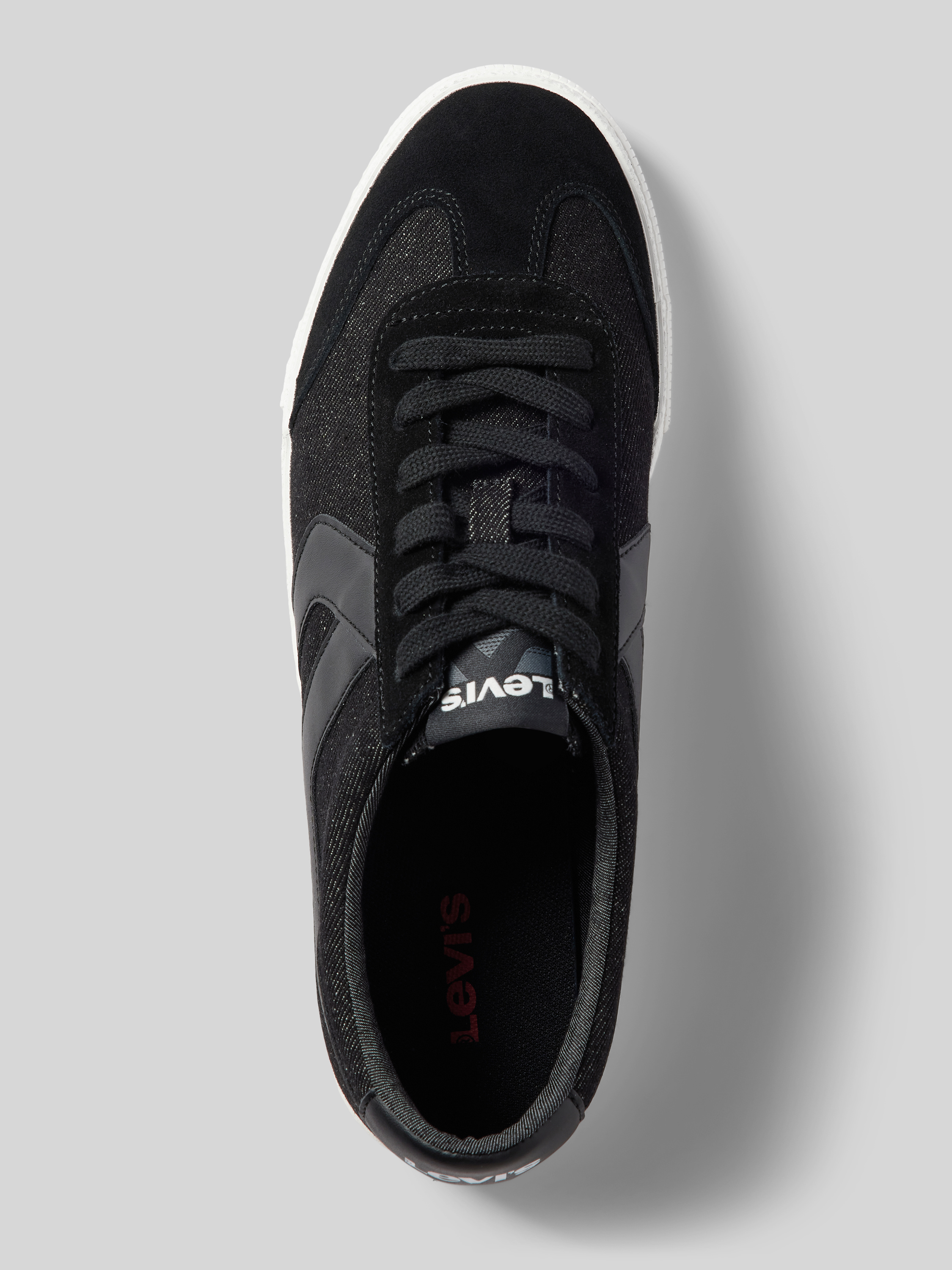 Levi's Herren Sneaker Aus Canvas – Klassischer Flachschuh Mit Wildleder-Details