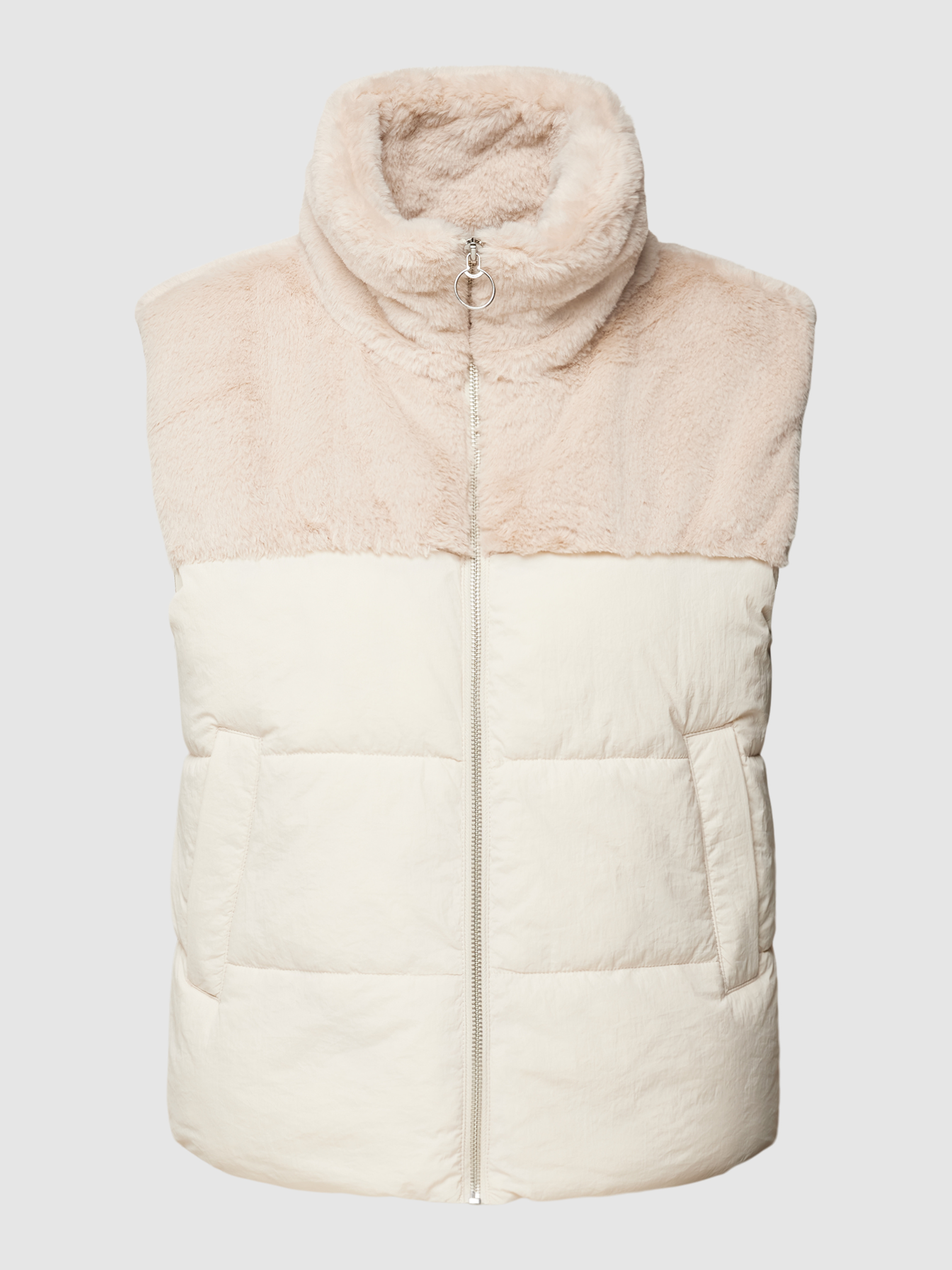 CHIBERTA Golf Polo met korte mouwen Good Mouwloze Dames Ruit Wit
