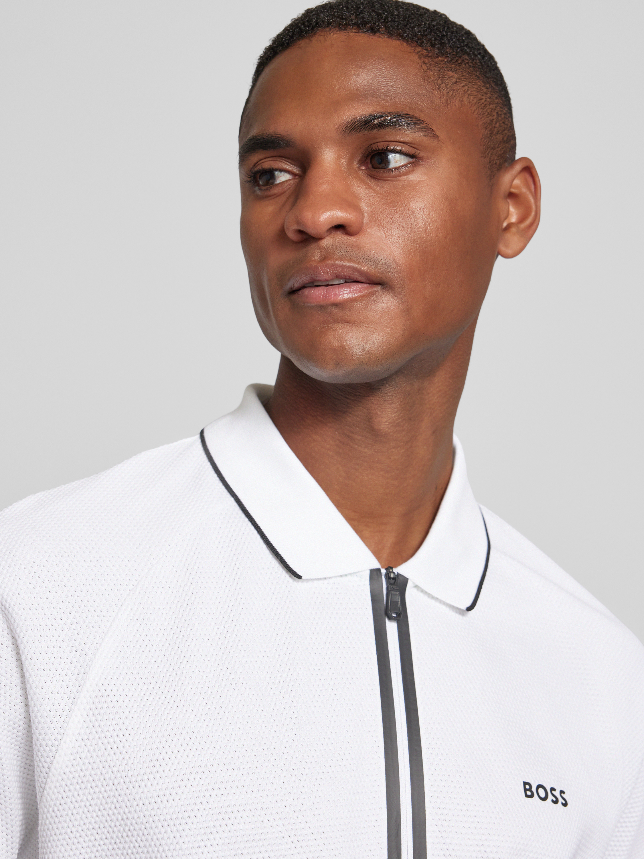 BOSS Green Regular Fit Poloshirt mit Strukturmuster Modell 'Philix ...