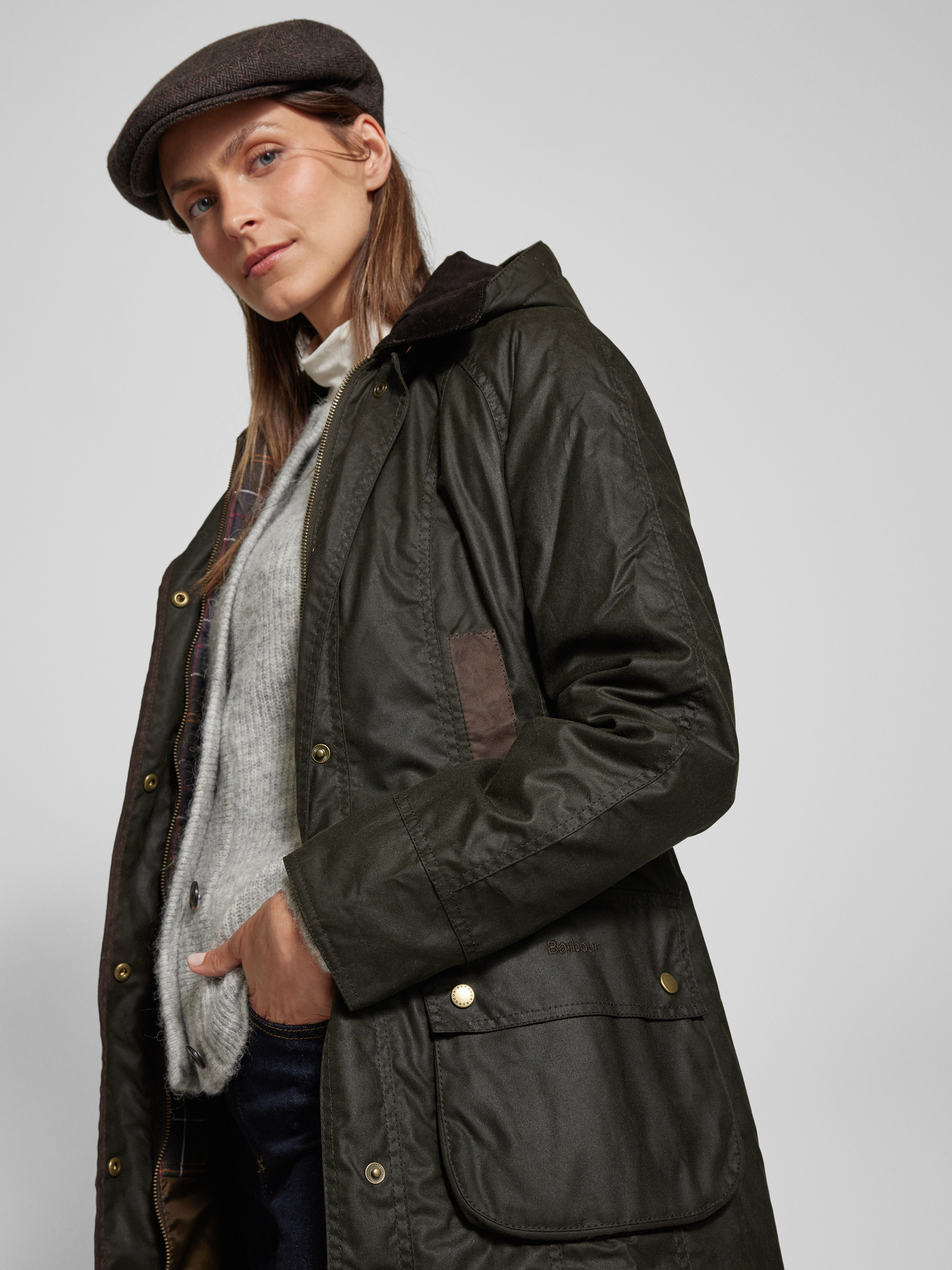 Barbour Wachsjacke Barbour Damen Parka Durham Showerproof Parka