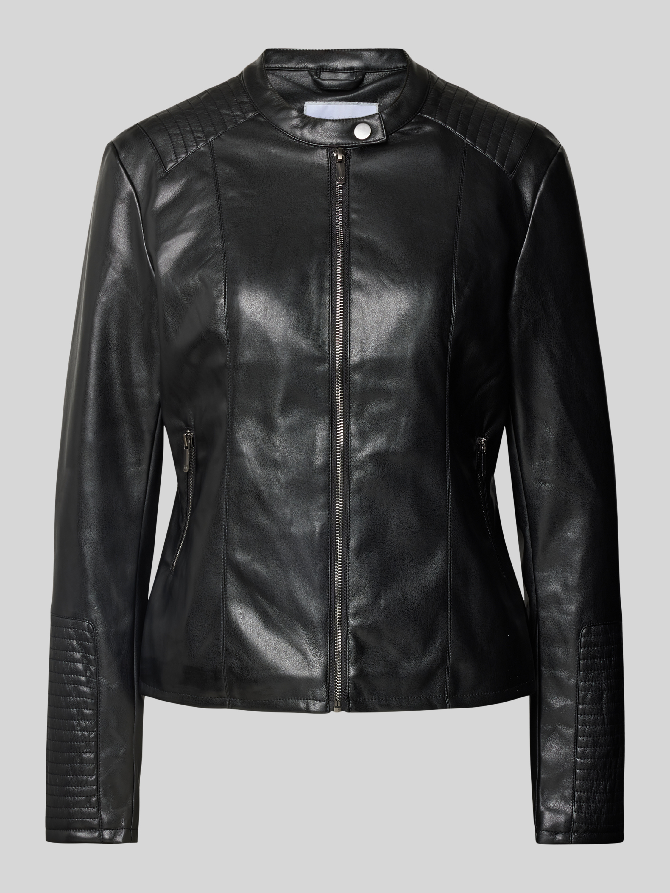 HF Woman Collection Damen Bikerjacke 70181108, Übergangsjacke Velours Optik, Supersoft