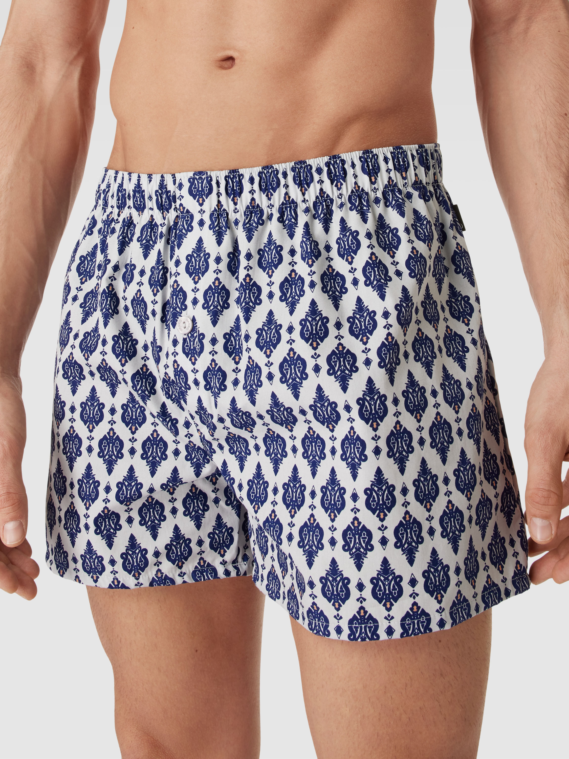 Hanro Boxershorts mit Karomuster Modell 'Fancy Woven Boxer' (marine ...