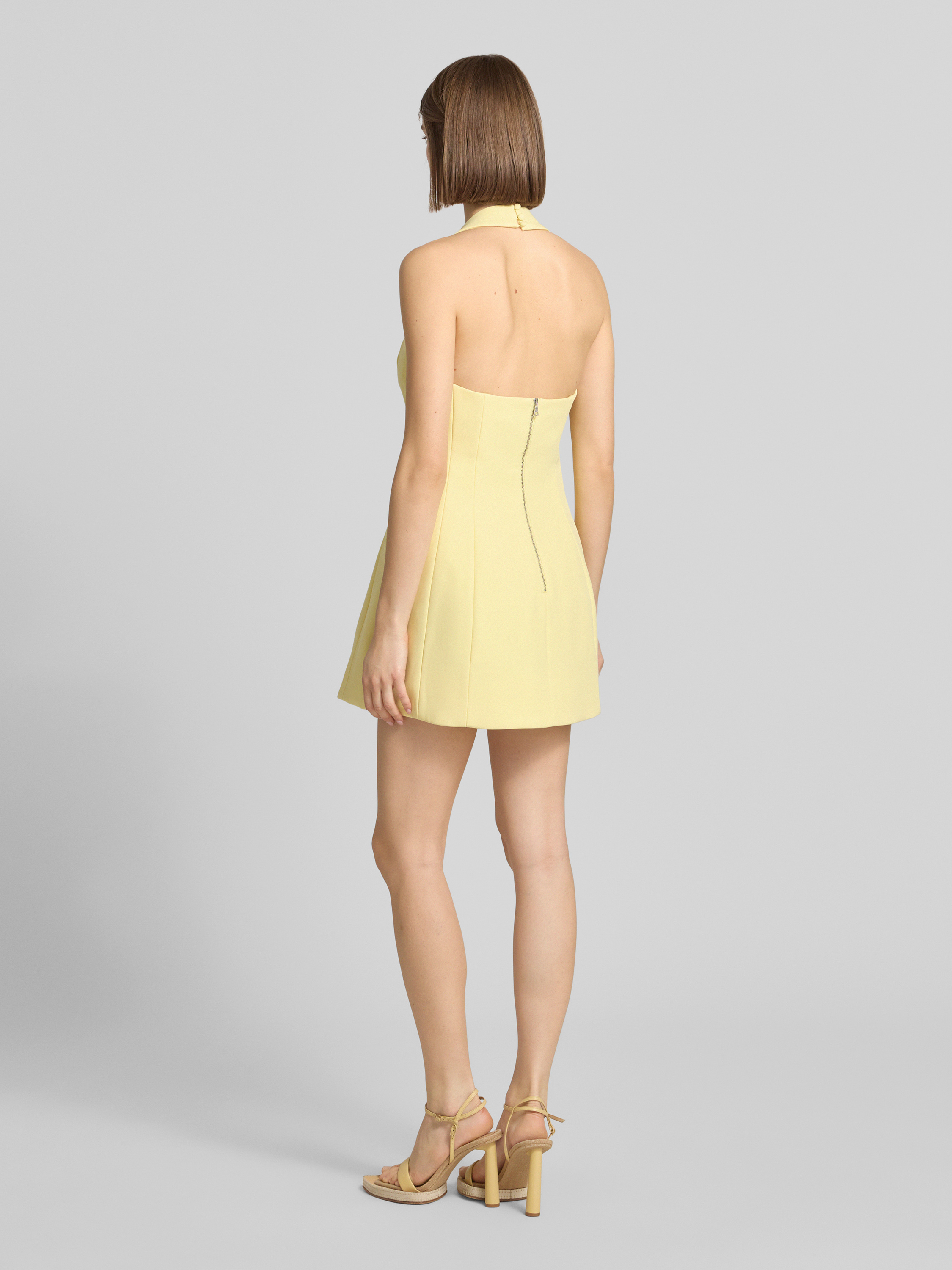 Bardot Halter-cocktailjurk model 'NEVELLE HOURGLASS' in lichtgeel online  kopen | P&C