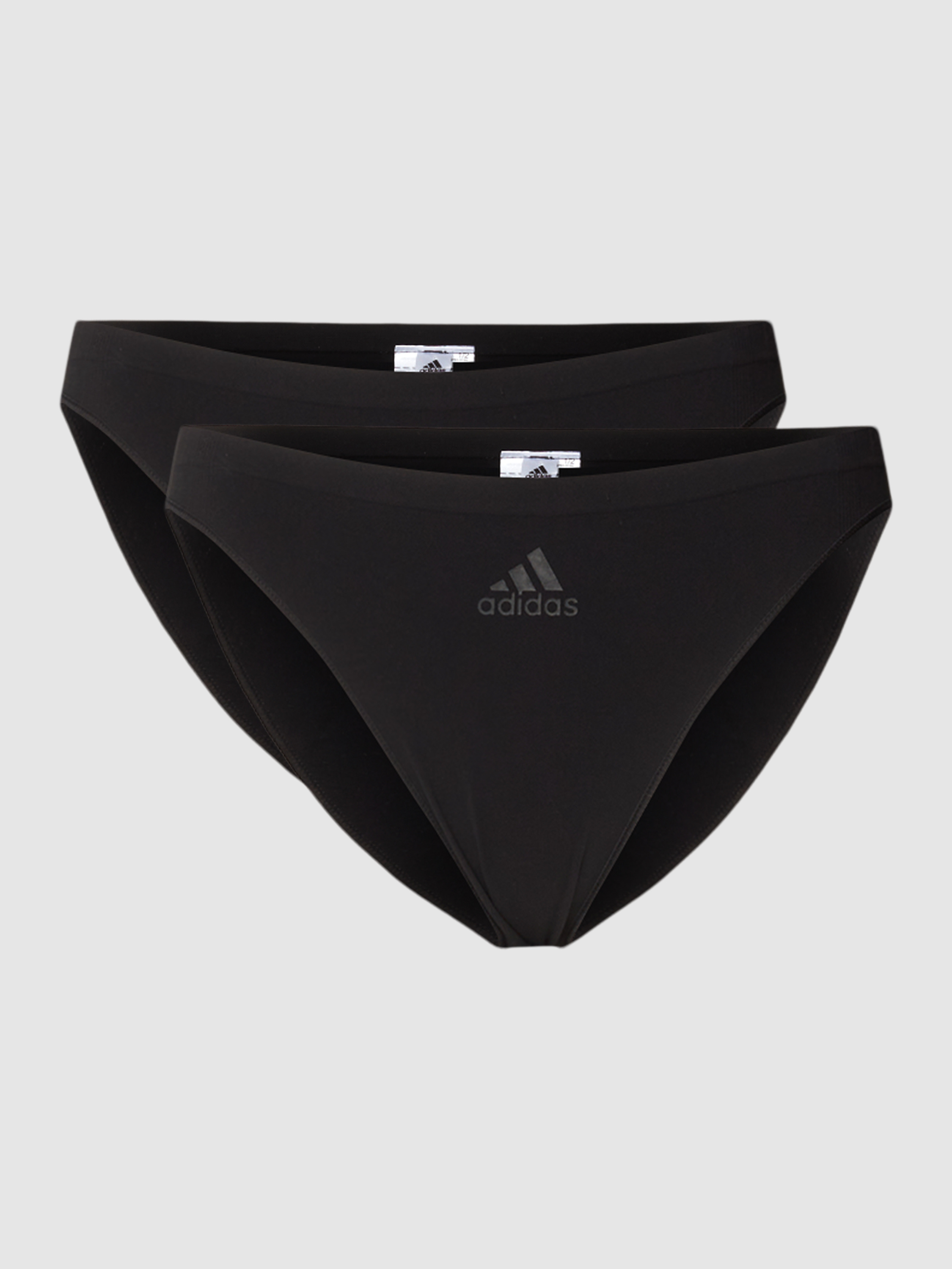 ADIDAS SPORTSWEAR String met labelprint in een set van 2 stuks in zwart ...