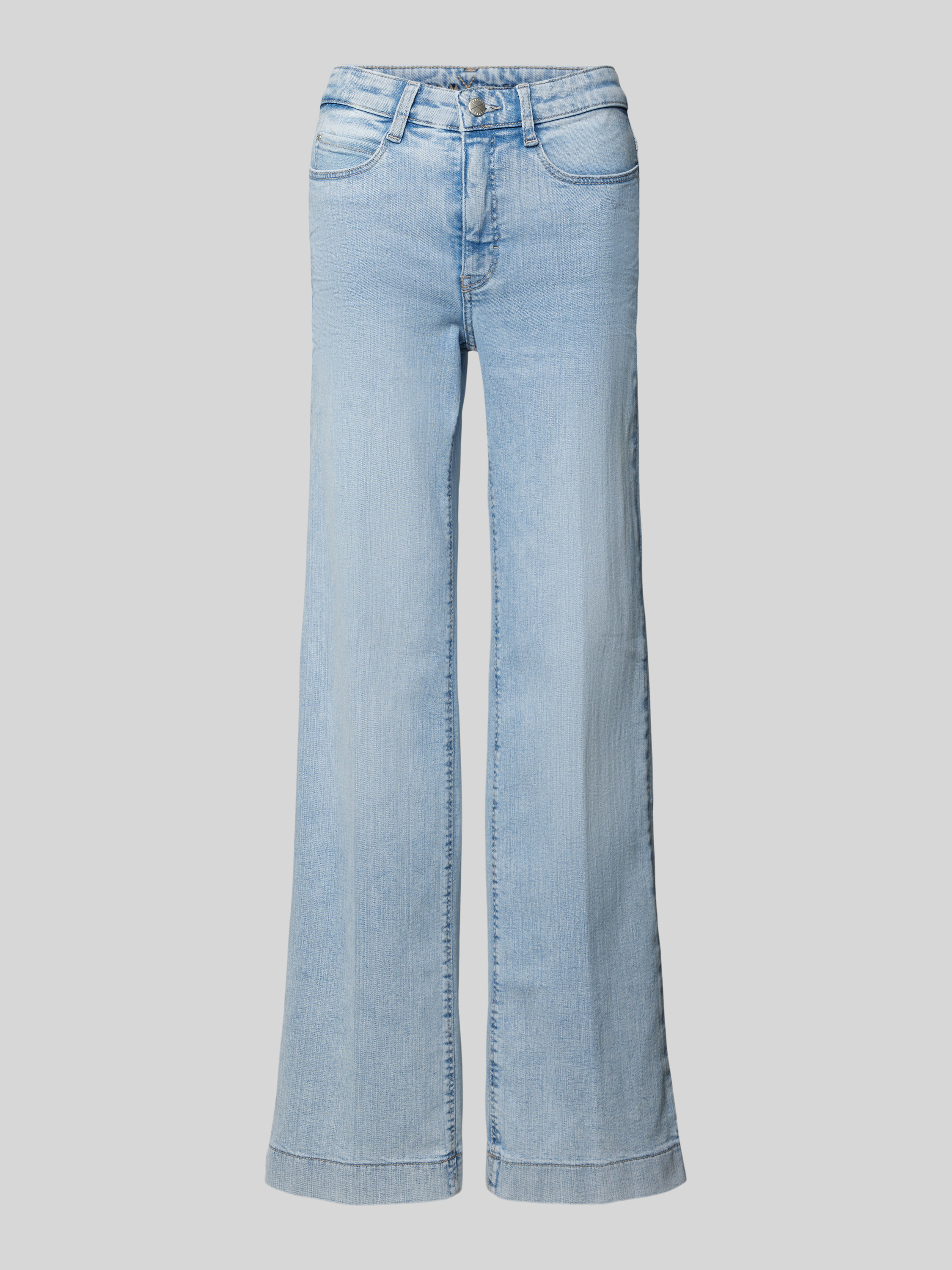 Mac Wide Leg Lightweight Cotton/Denim Stretch Jean D237 Light Denim 32L main image 0