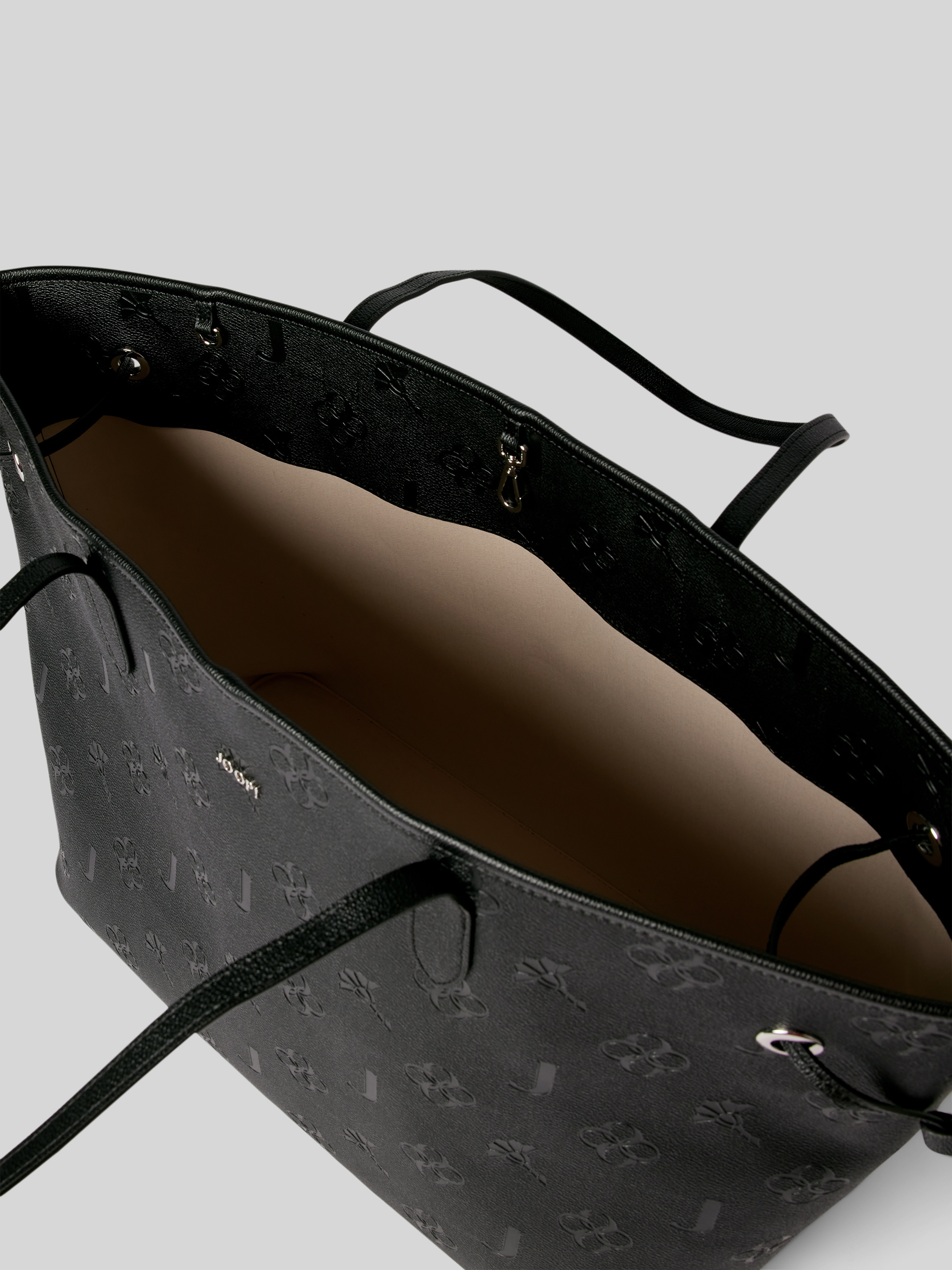 Joop! Chiara 2.0 Marla Shopper Borsa In Pelle Nera, Elegante E Spaziosa Per La Città