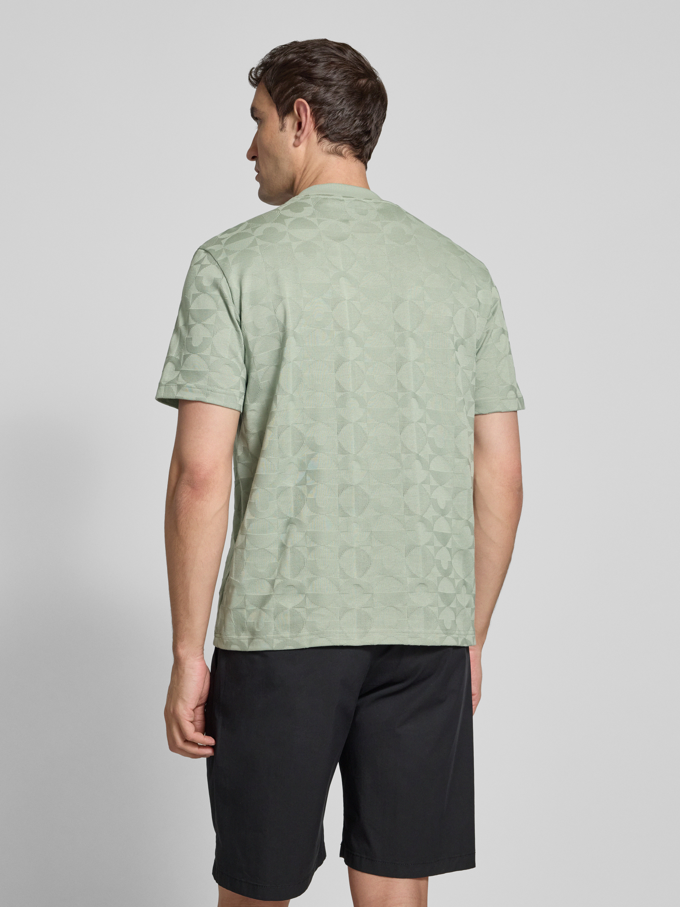 Kup online BOSS Green T-shirt z nadrukiem z logo (miętowy)