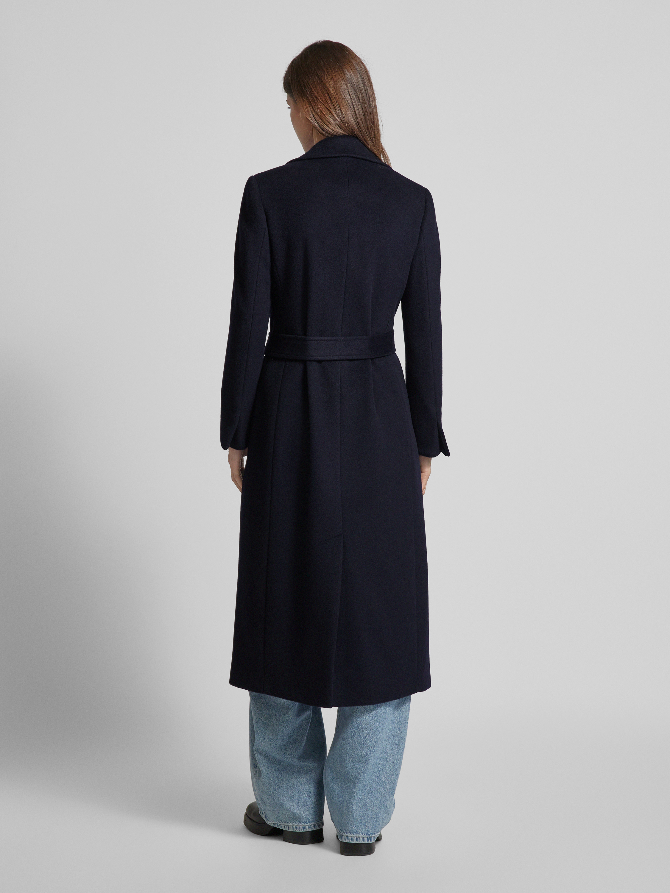 Kleding Voor Langere Vrouwen Dames Winterjas Marineblauw Lange