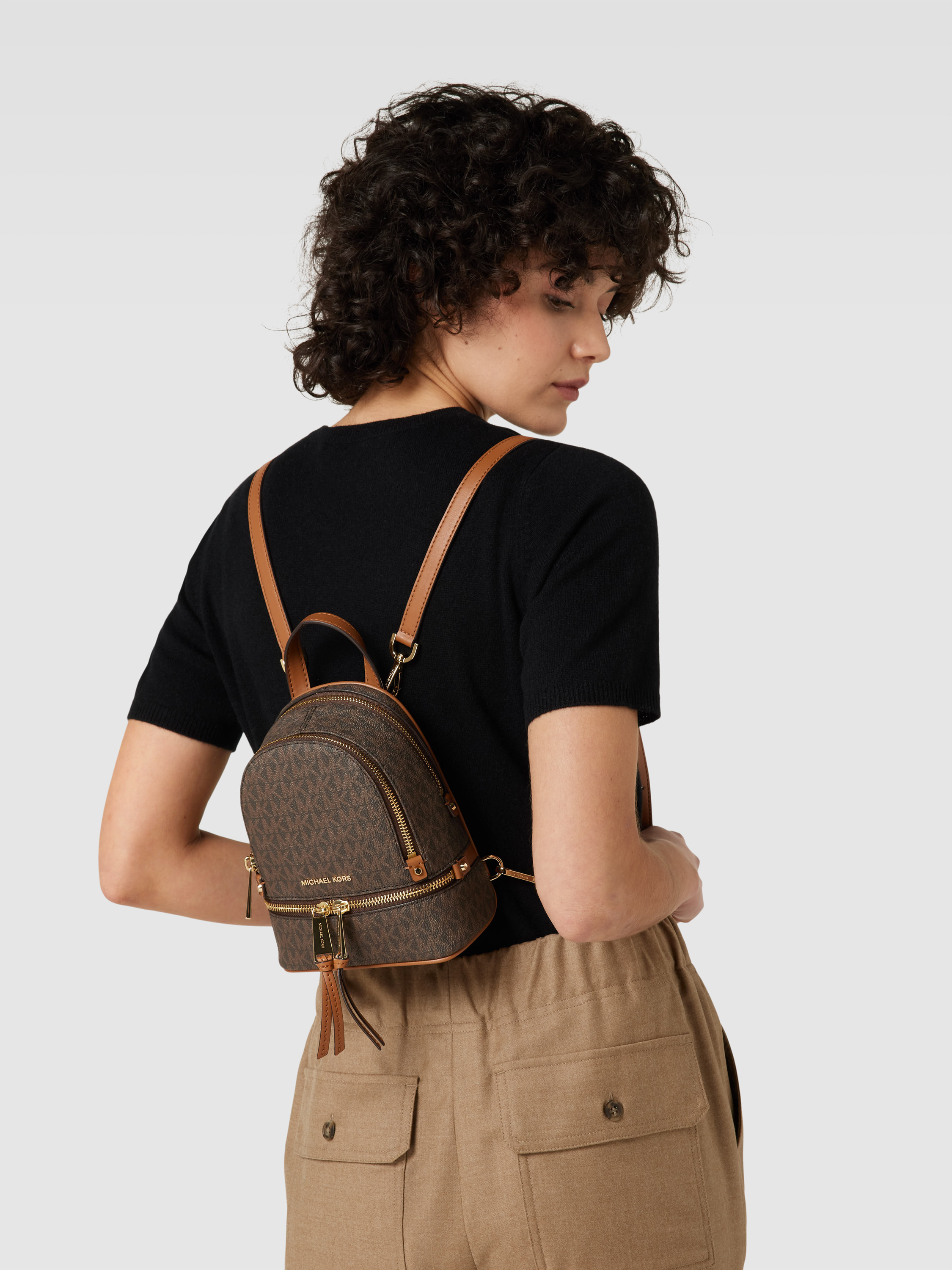 MICHEAL KORS バッグ MICHAEL KORS torebka damska, crossbody Messenger Logo jasna