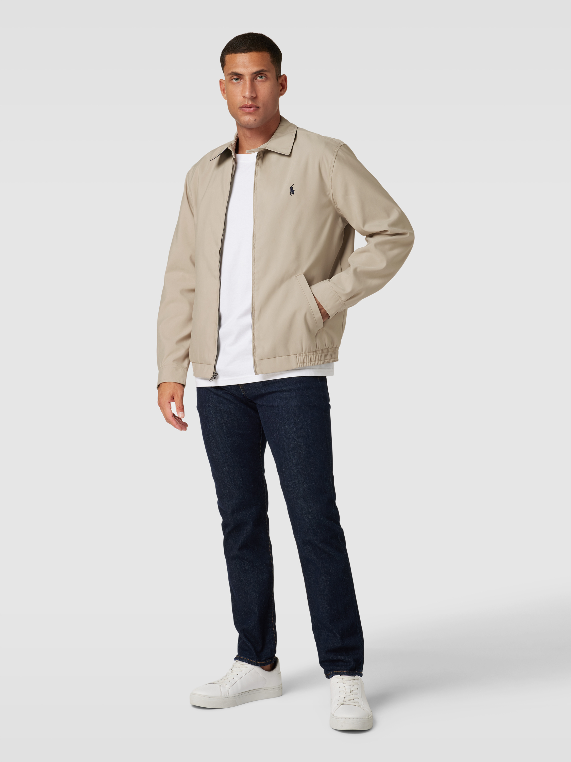 Polo Ralph Lauren Jacke mit Umlegekragen Modell 'BI-SWING' (khaki
